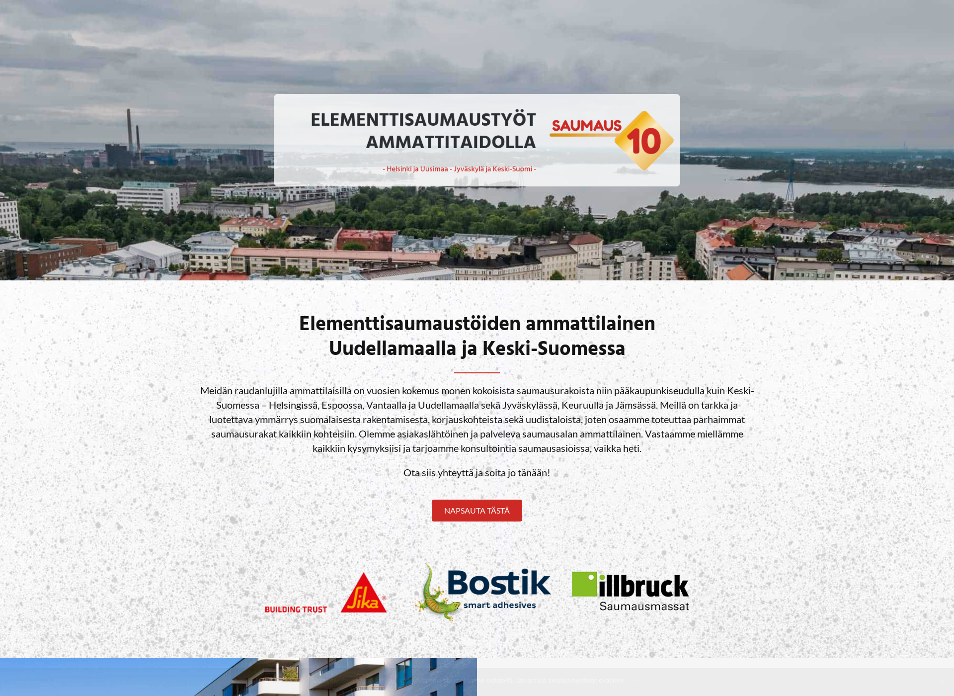 Screenshot for elementtisaumauksethelsinki.fi