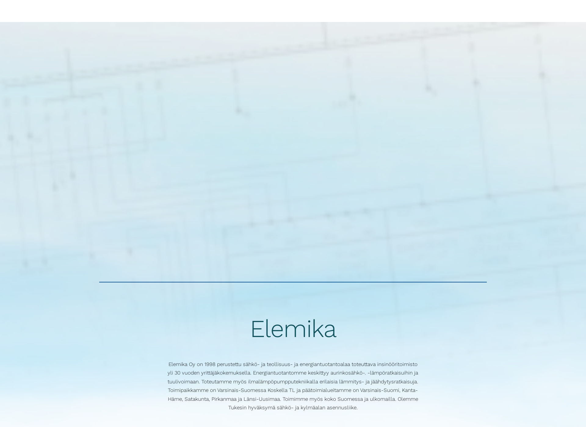 Skärmdump för elemika.fi