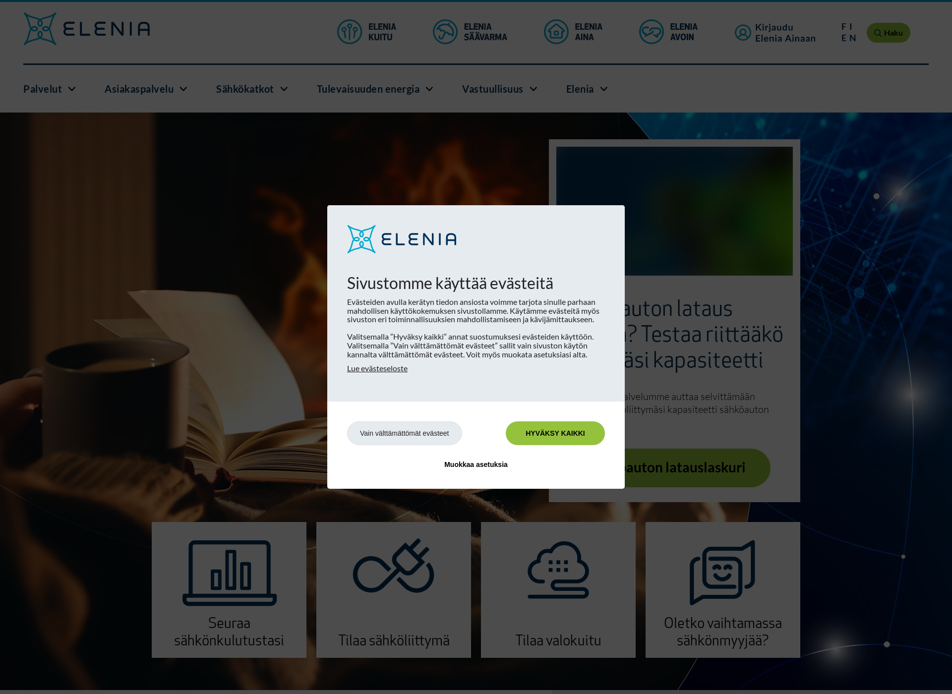 Screenshot for elenia.fi