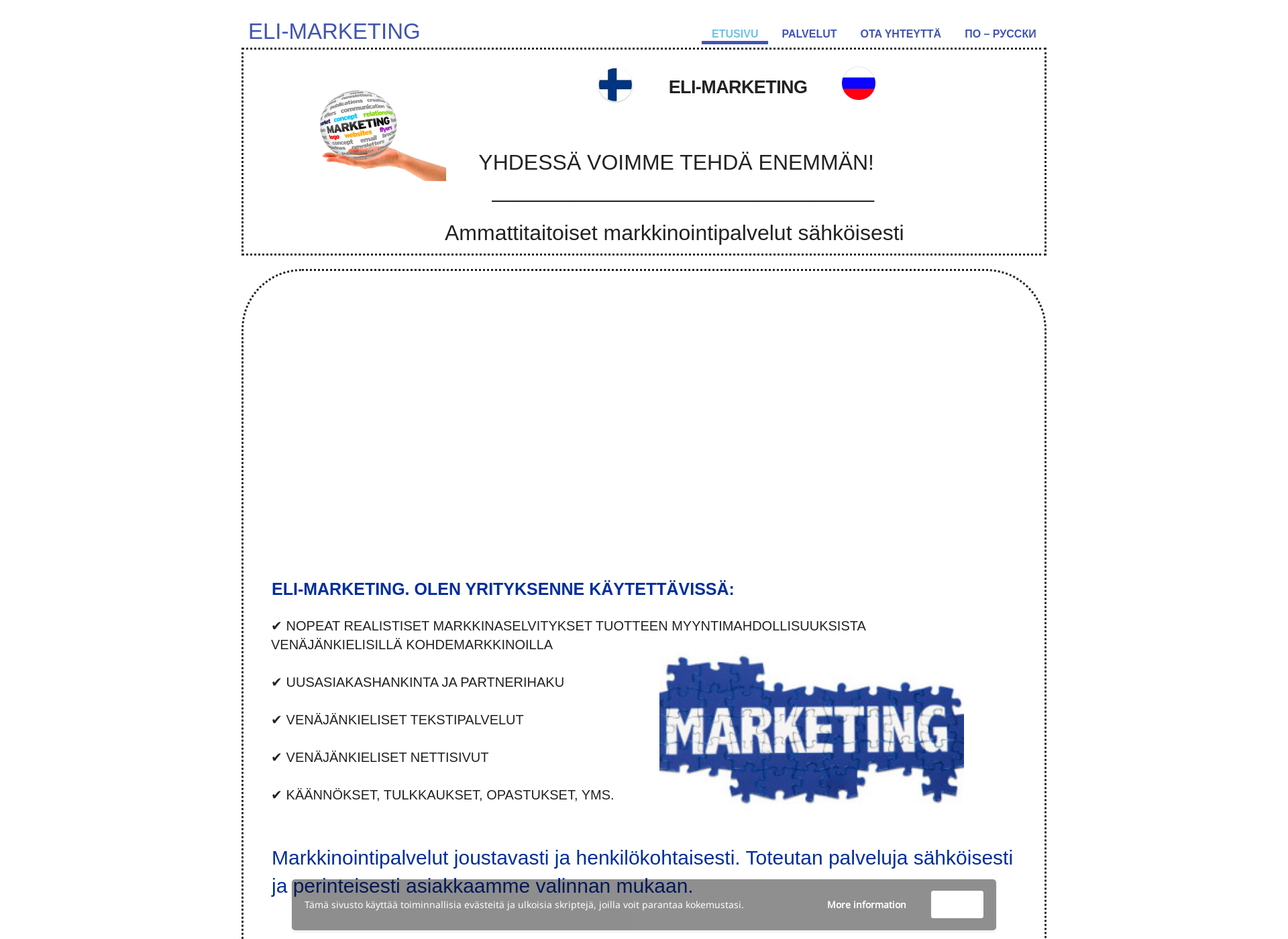 Skärmdump för eli-marketing.fi
