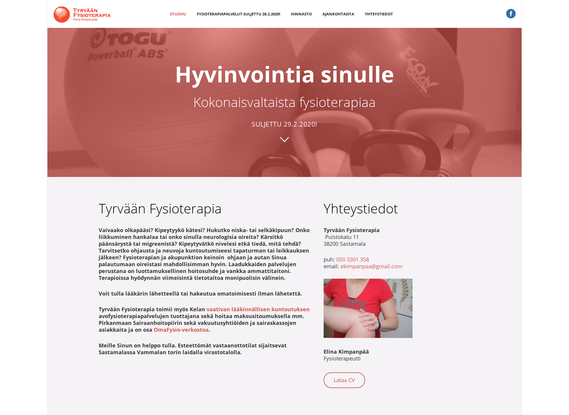 Screenshot for elinakimpanpaa.fi