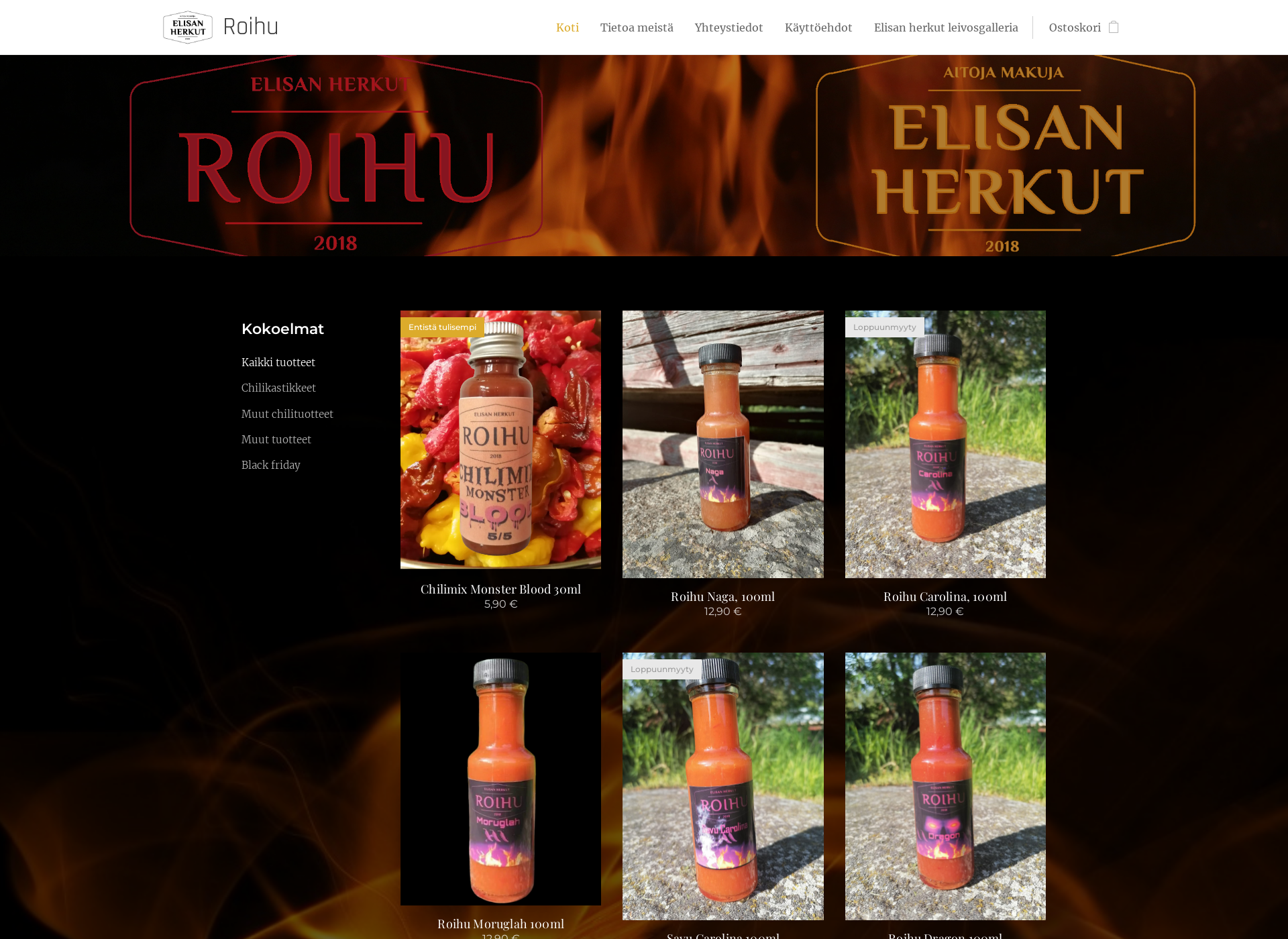 Screenshot for elisanherkutroihu.fi