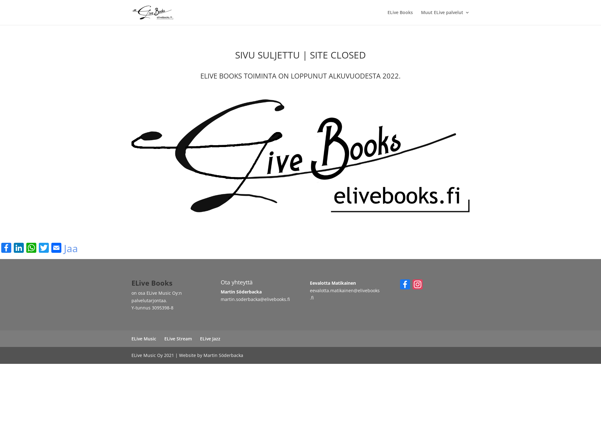 Screenshot for elivebooks.fi