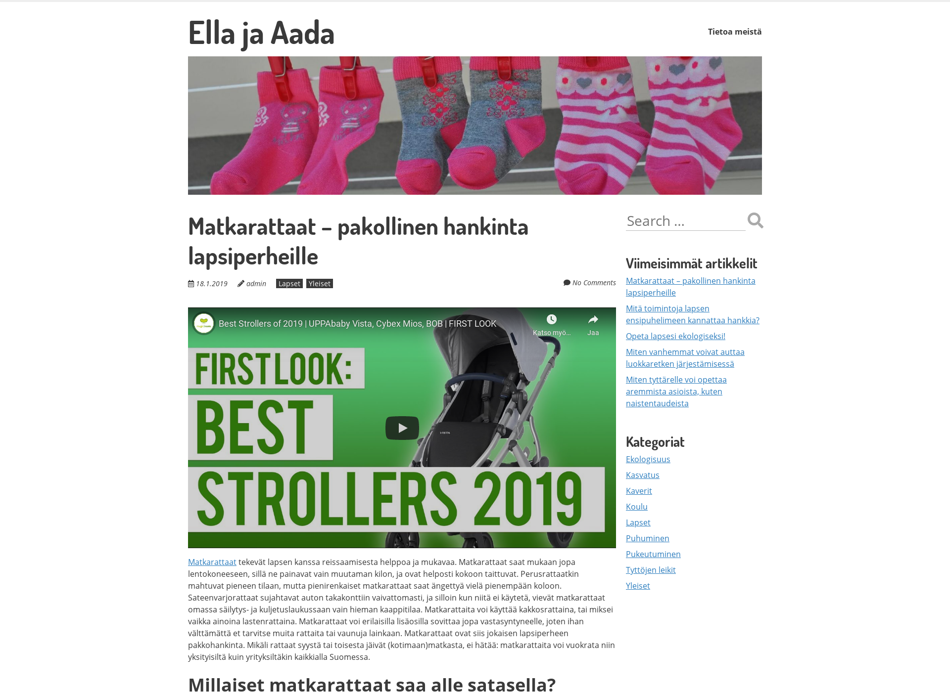 Screenshot for ellaada.fi