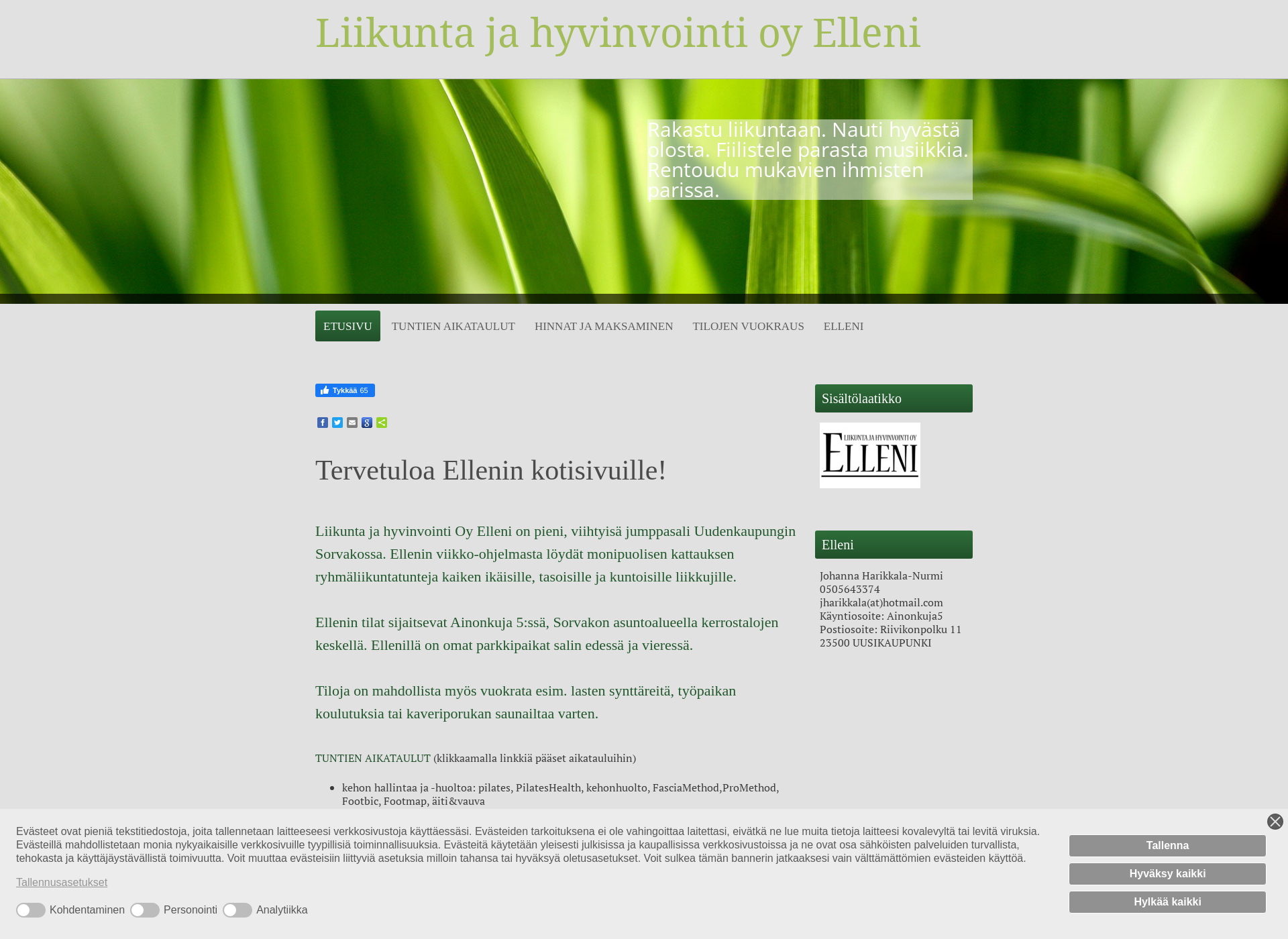 Screenshot for elleni.fi