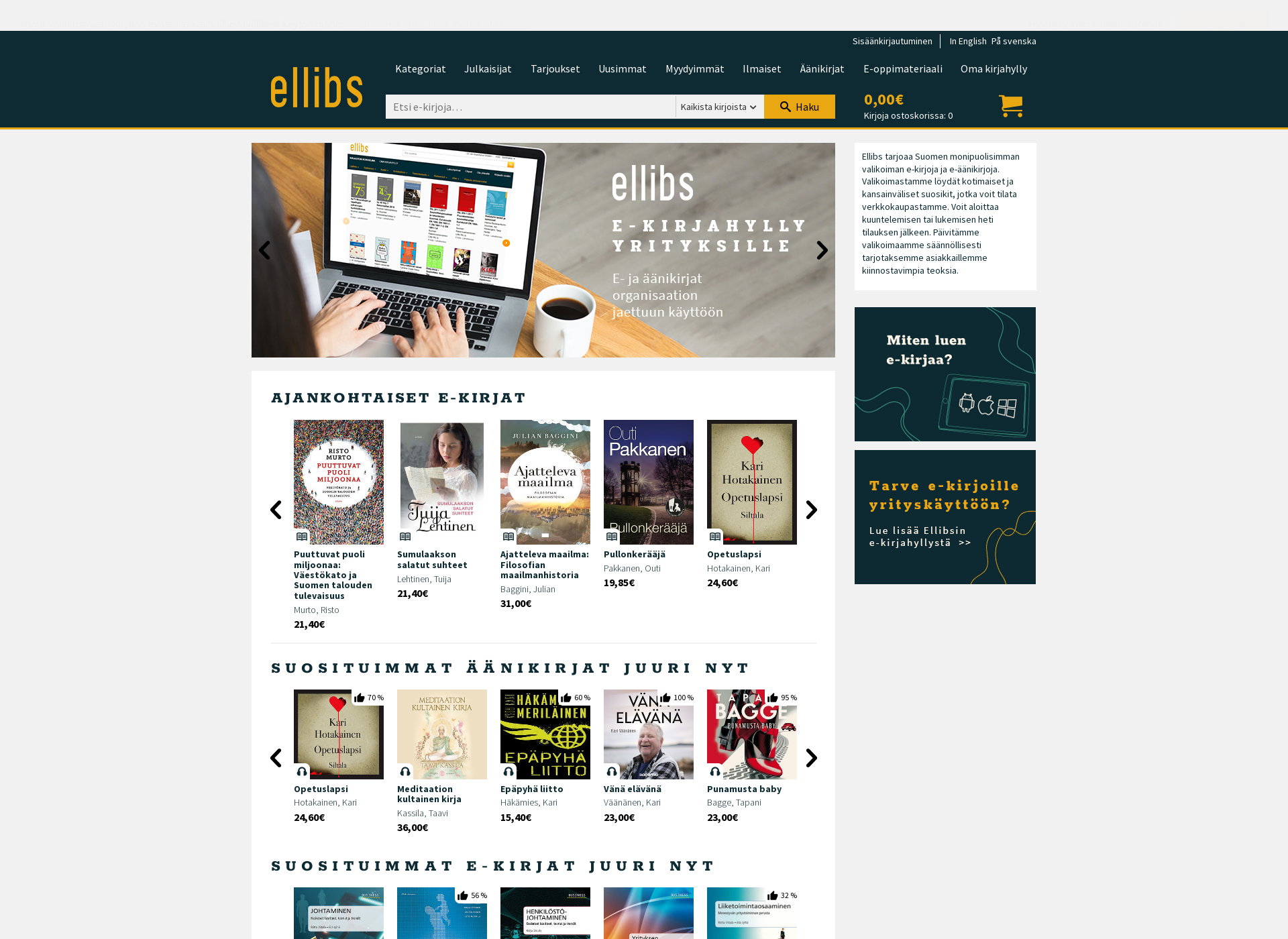 Screenshot for ellibs.fi