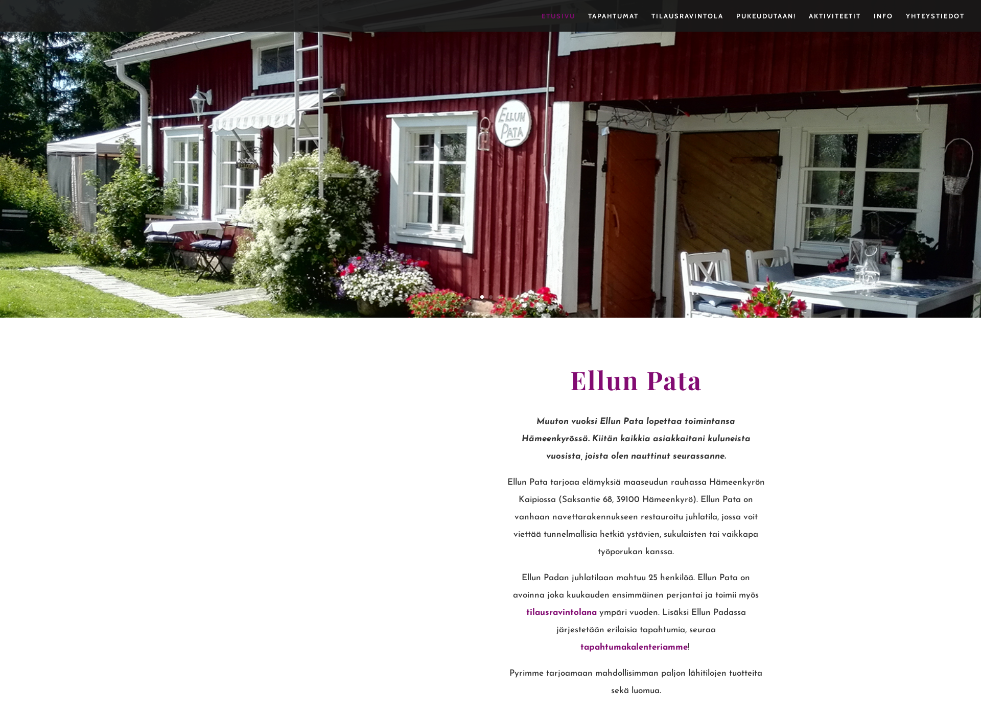 Screenshot for ellunpata.fi