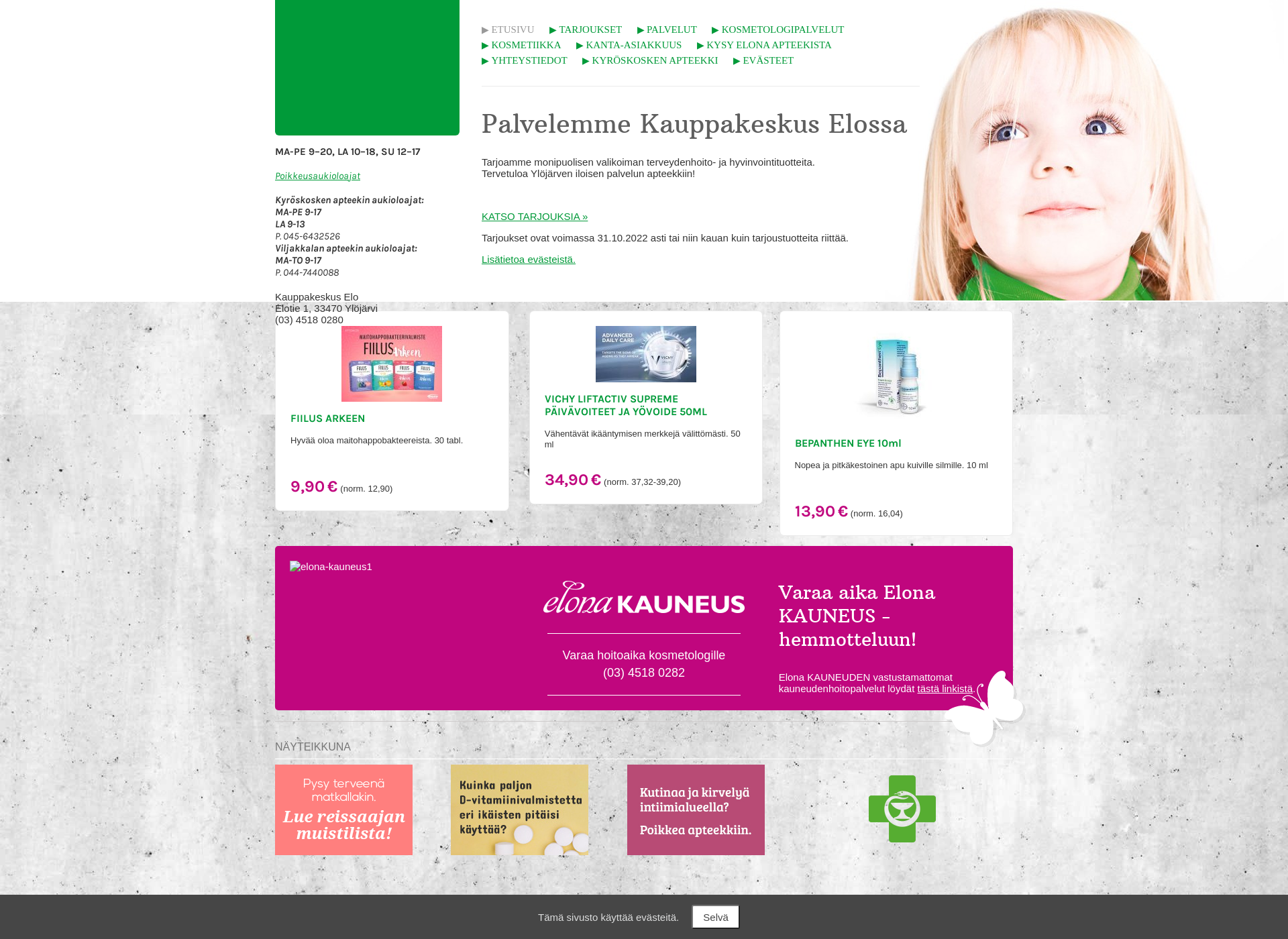 Screenshot for elona-apteekki.fi