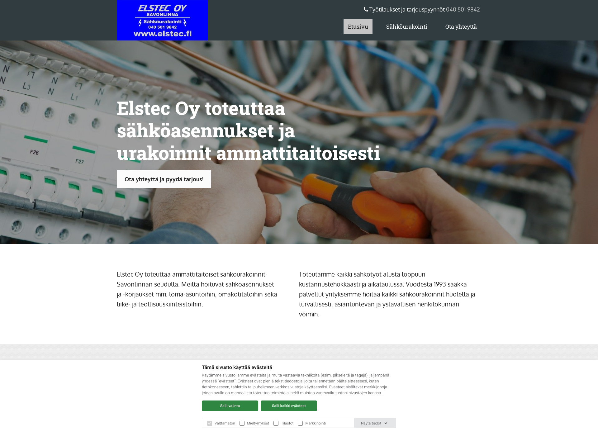 Screenshot for elstec.fi