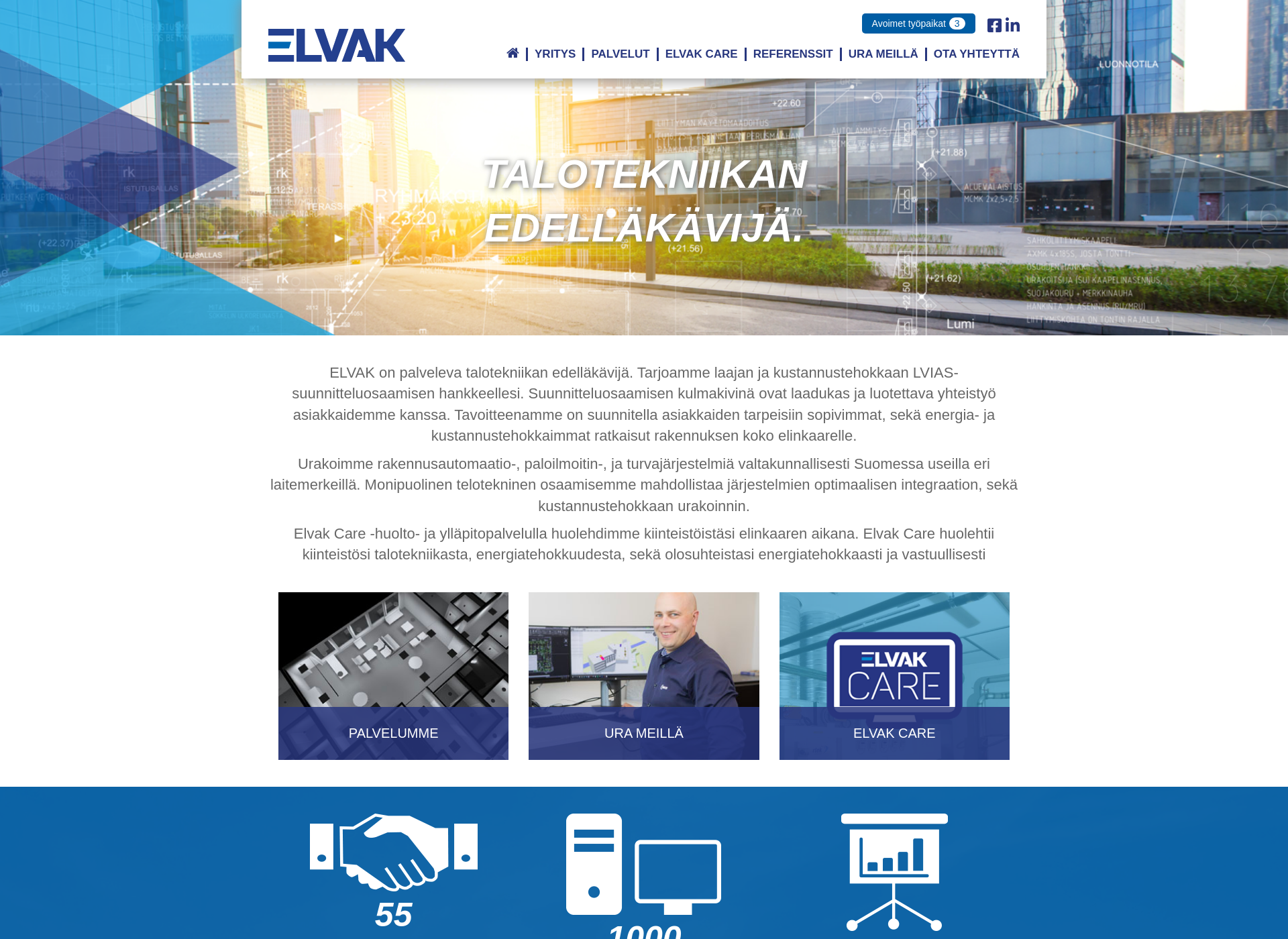 Screenshot for elvak.fi