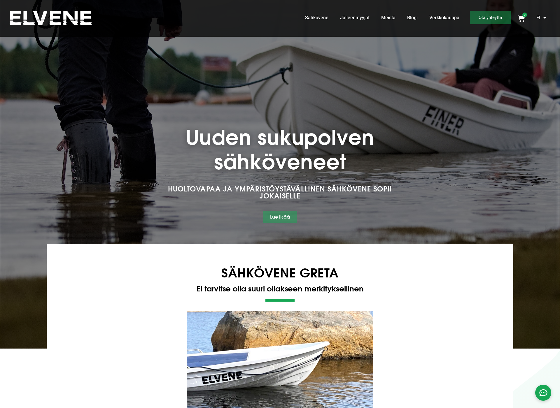 Screenshot for elvene.fi