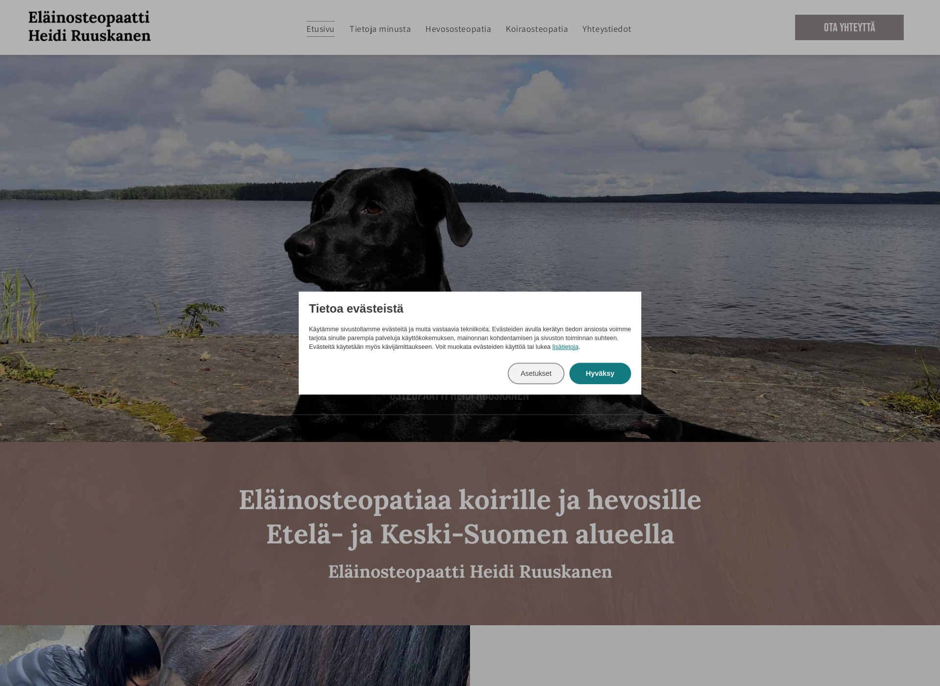 Screenshot for eläinosteopaatti.fi