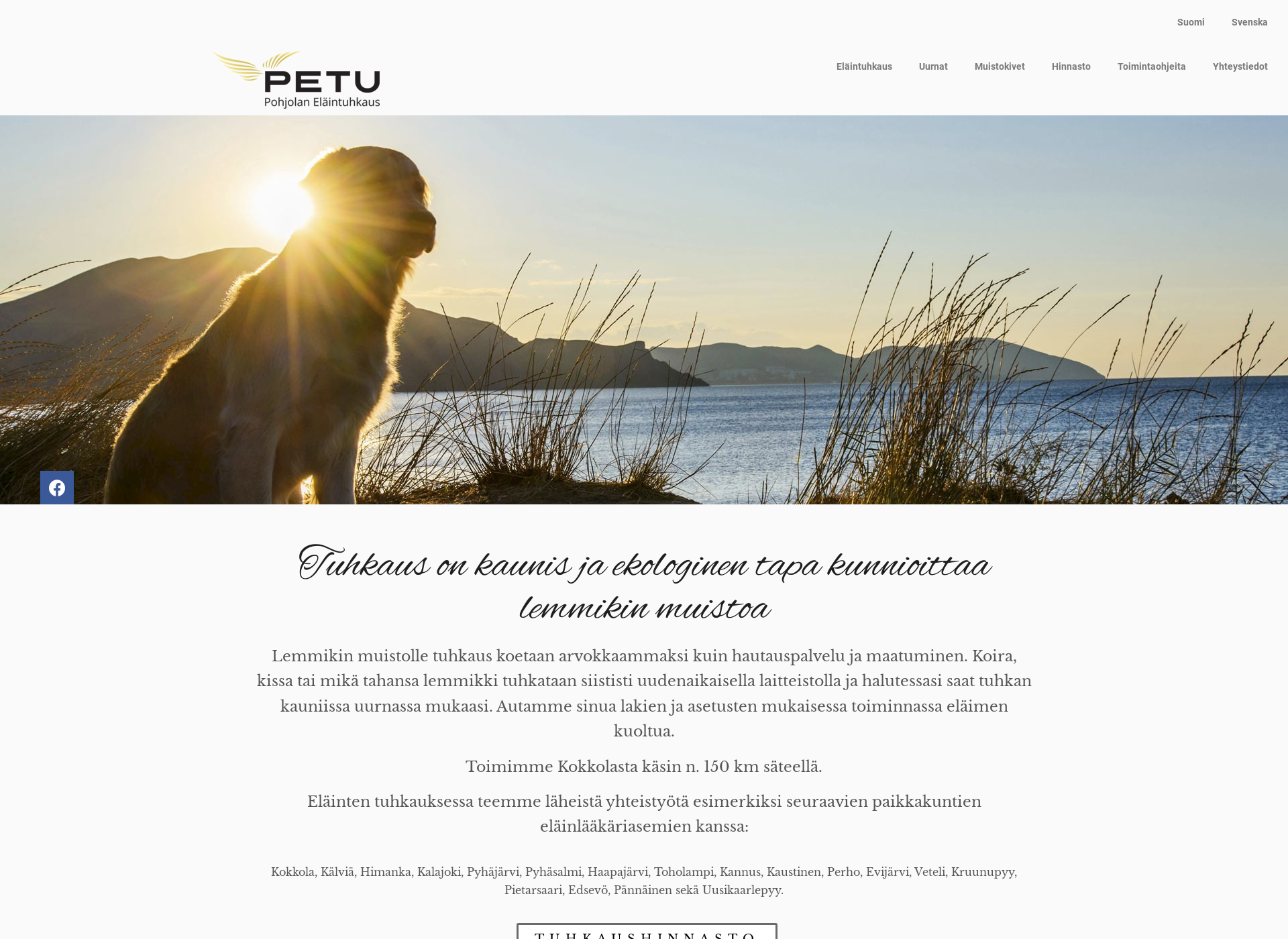 Screenshot for eläintuhkaus.fi
