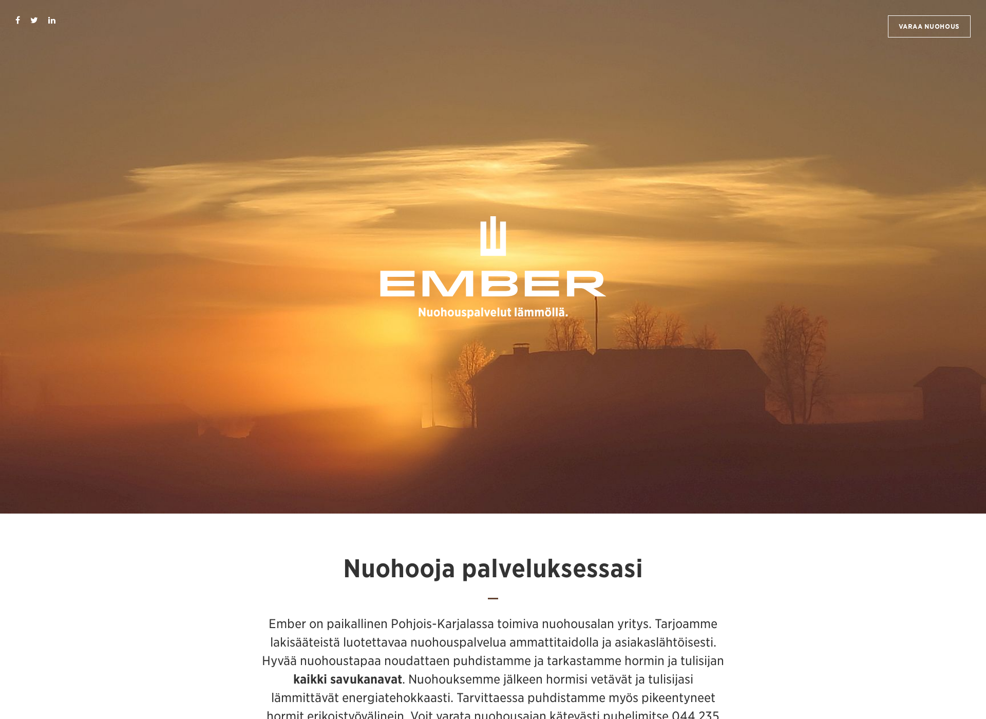Skärmdump för ember.fi