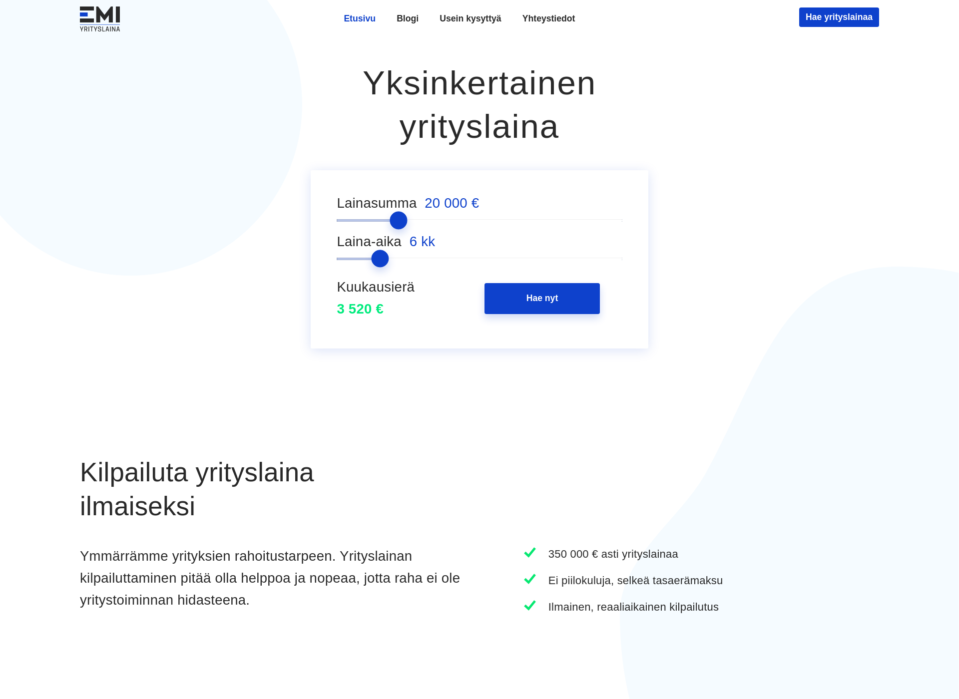Screenshot for emi.fi