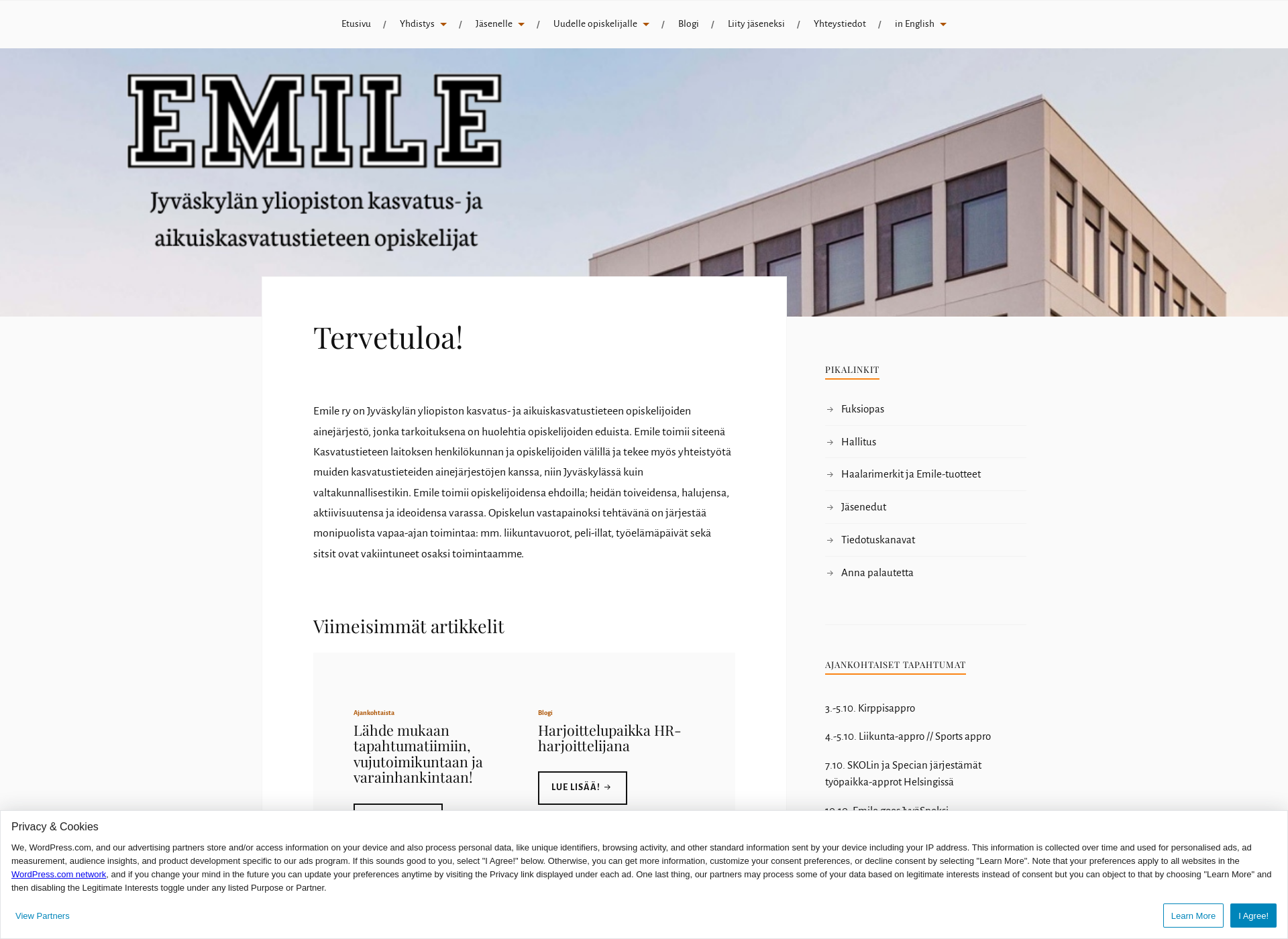 Screenshot for emilery.fi