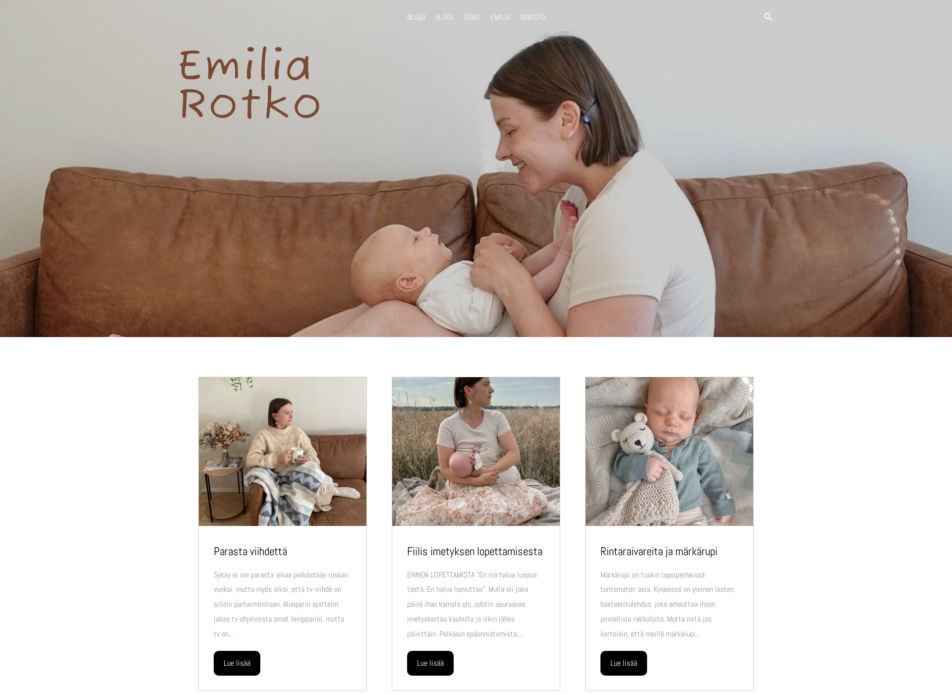 Screenshot for emiliarotko.fi