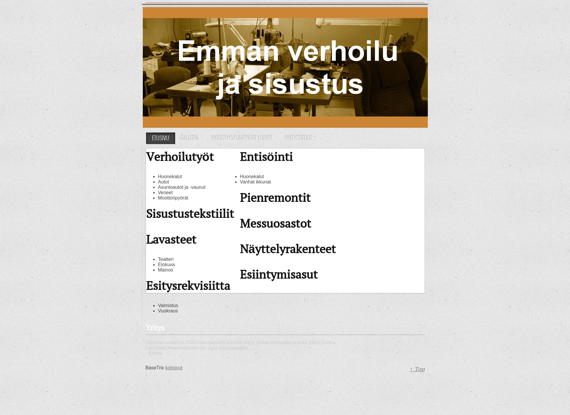 Screenshot for emmanverhoilu.fi