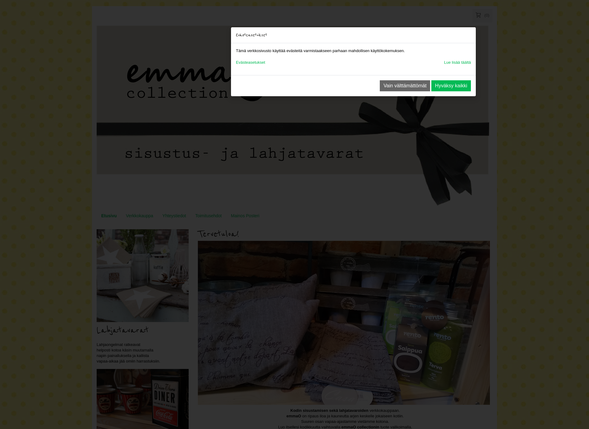 Skärmdump för emmao.fi