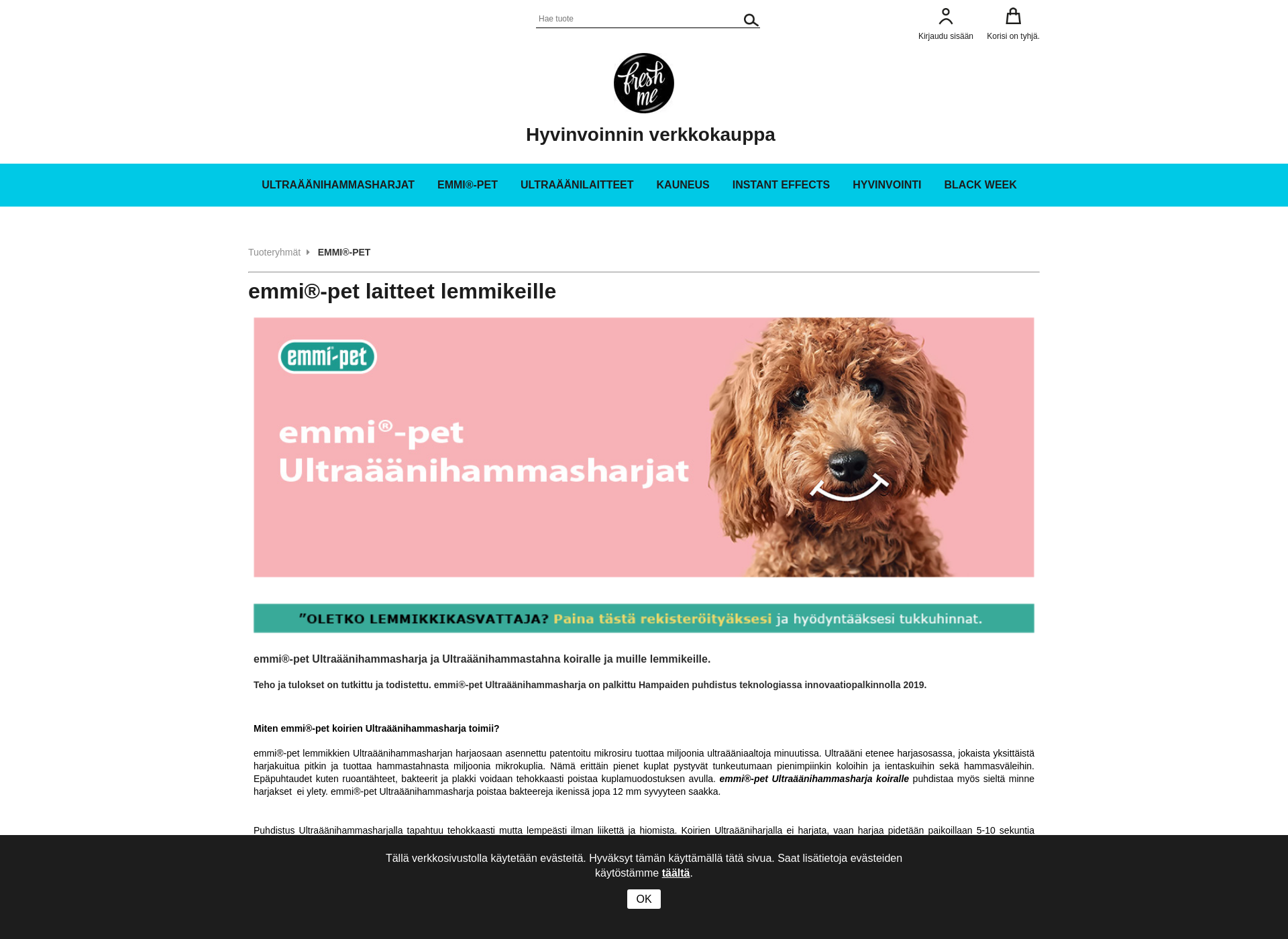 Screenshot for emmi-pet.fi