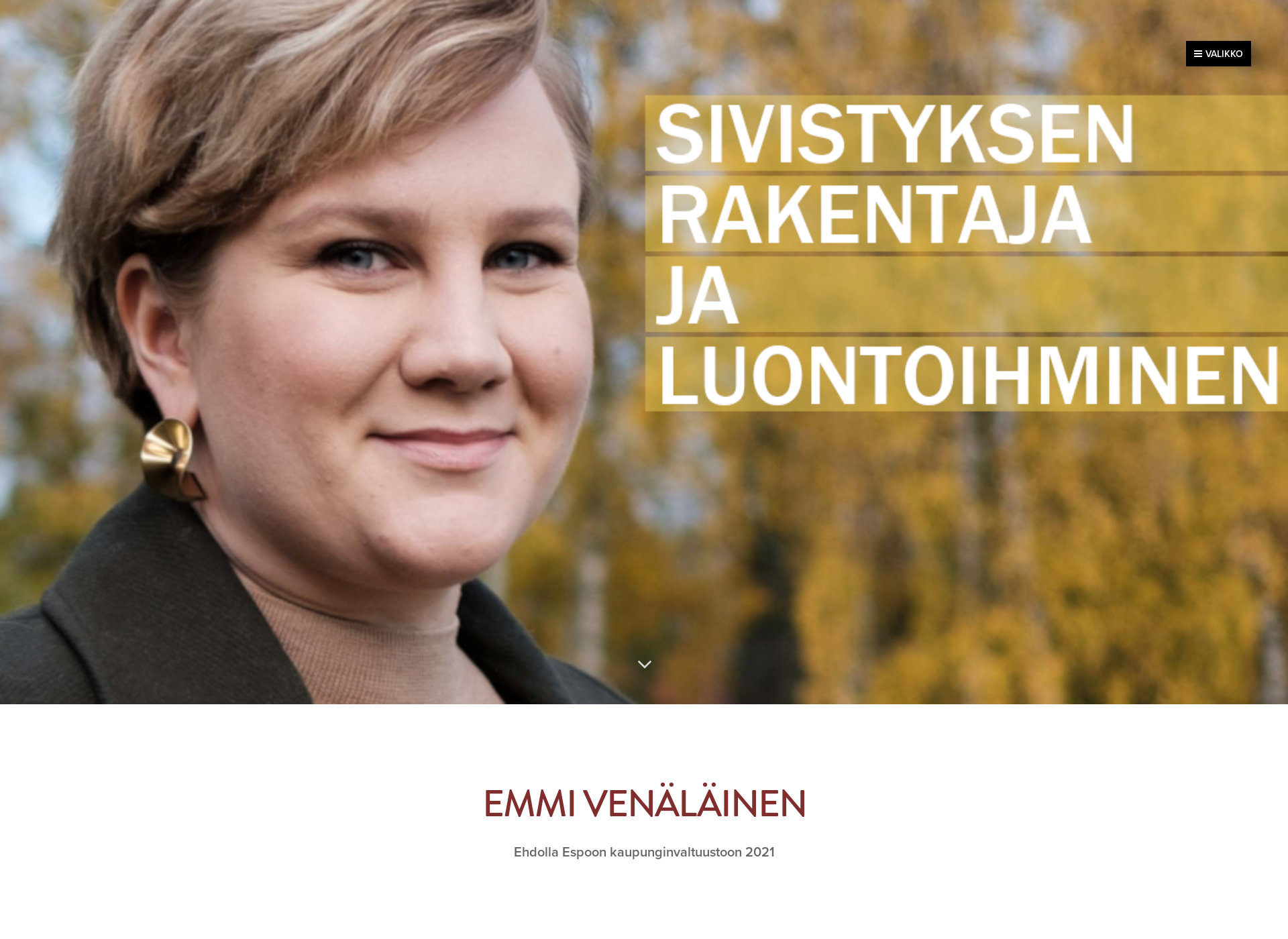 Screenshot for emmivenalainen.fi