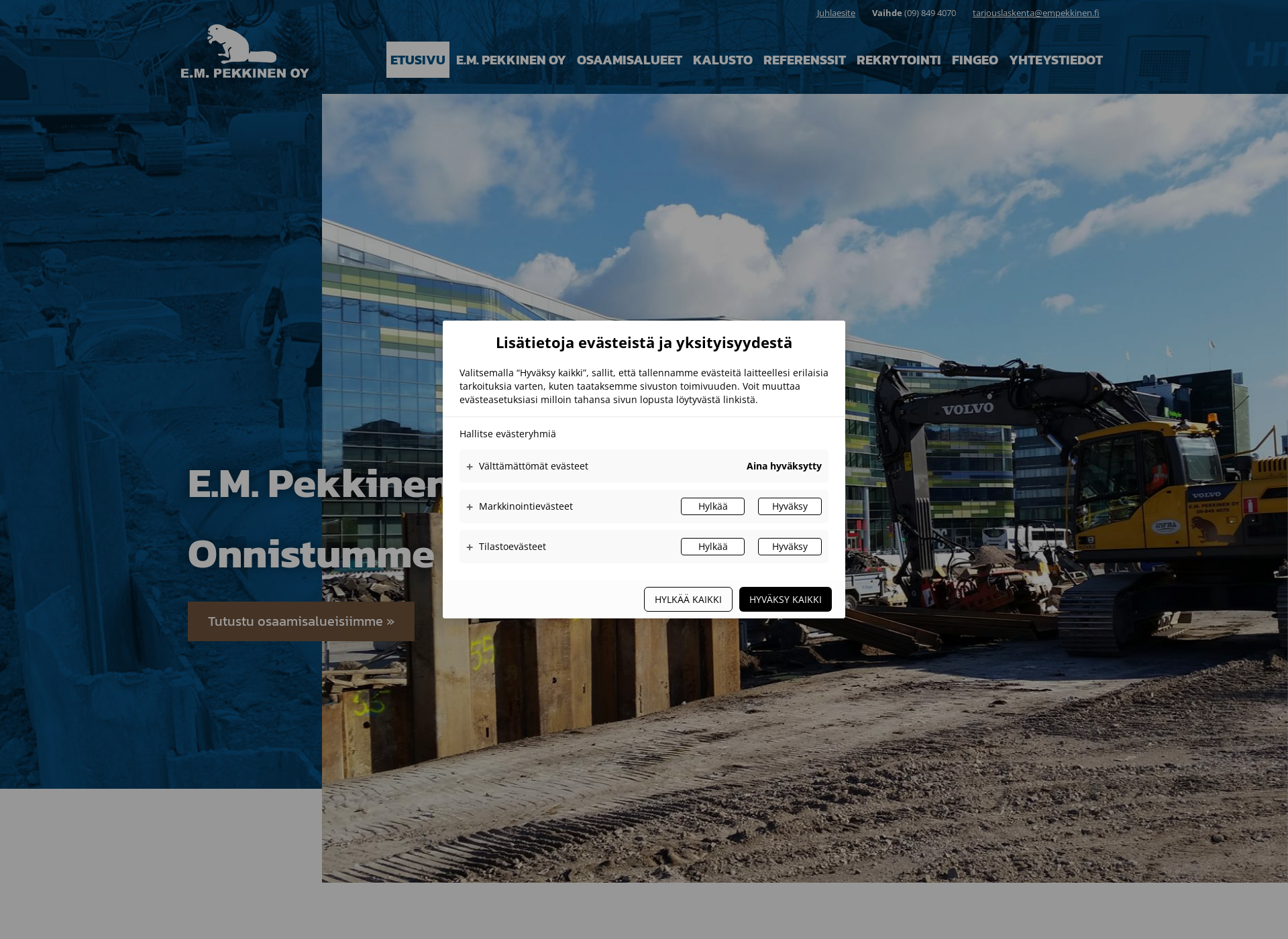 Screenshot for empekkinen.fi