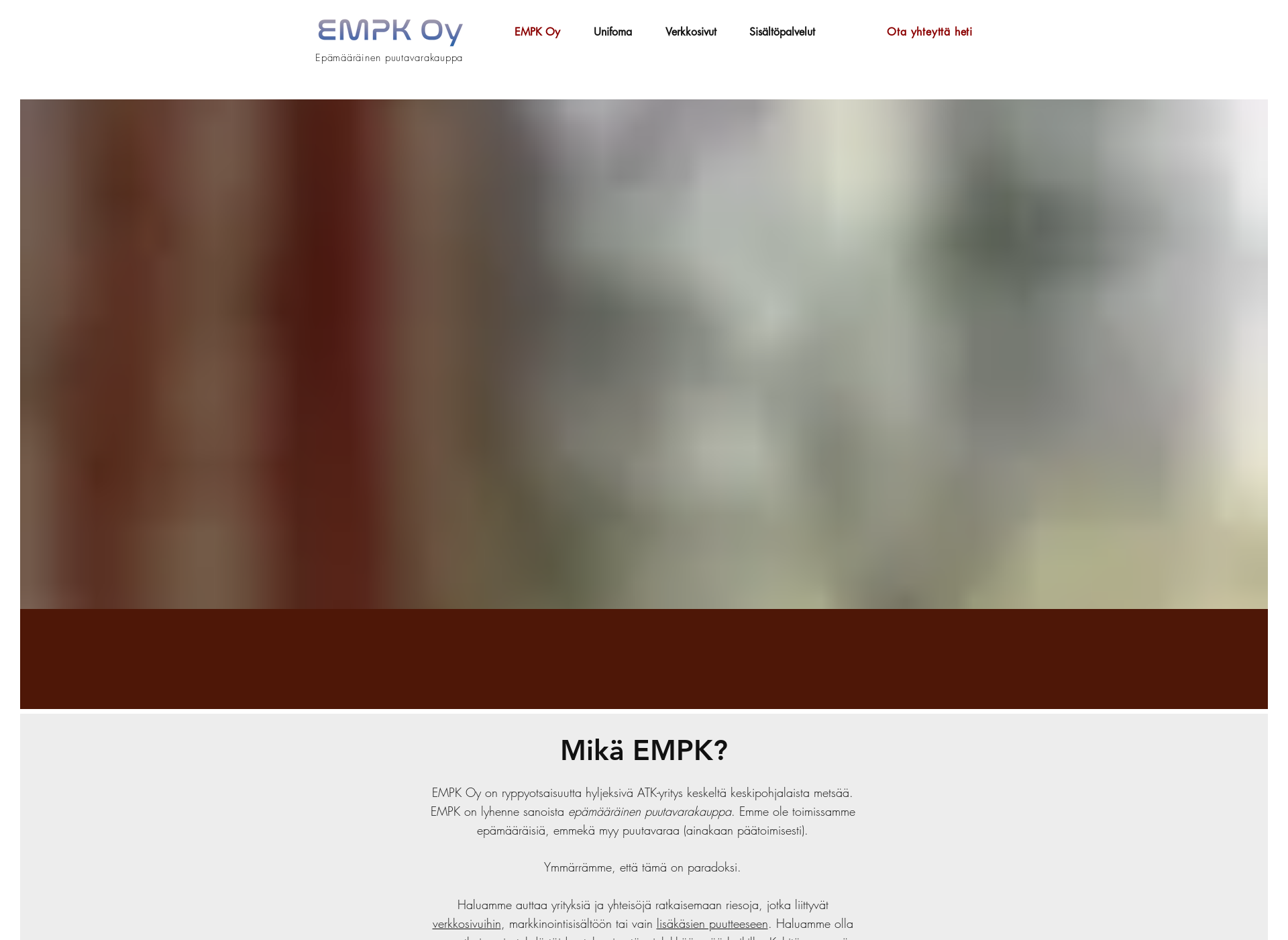 Skärmdump för empk.fi