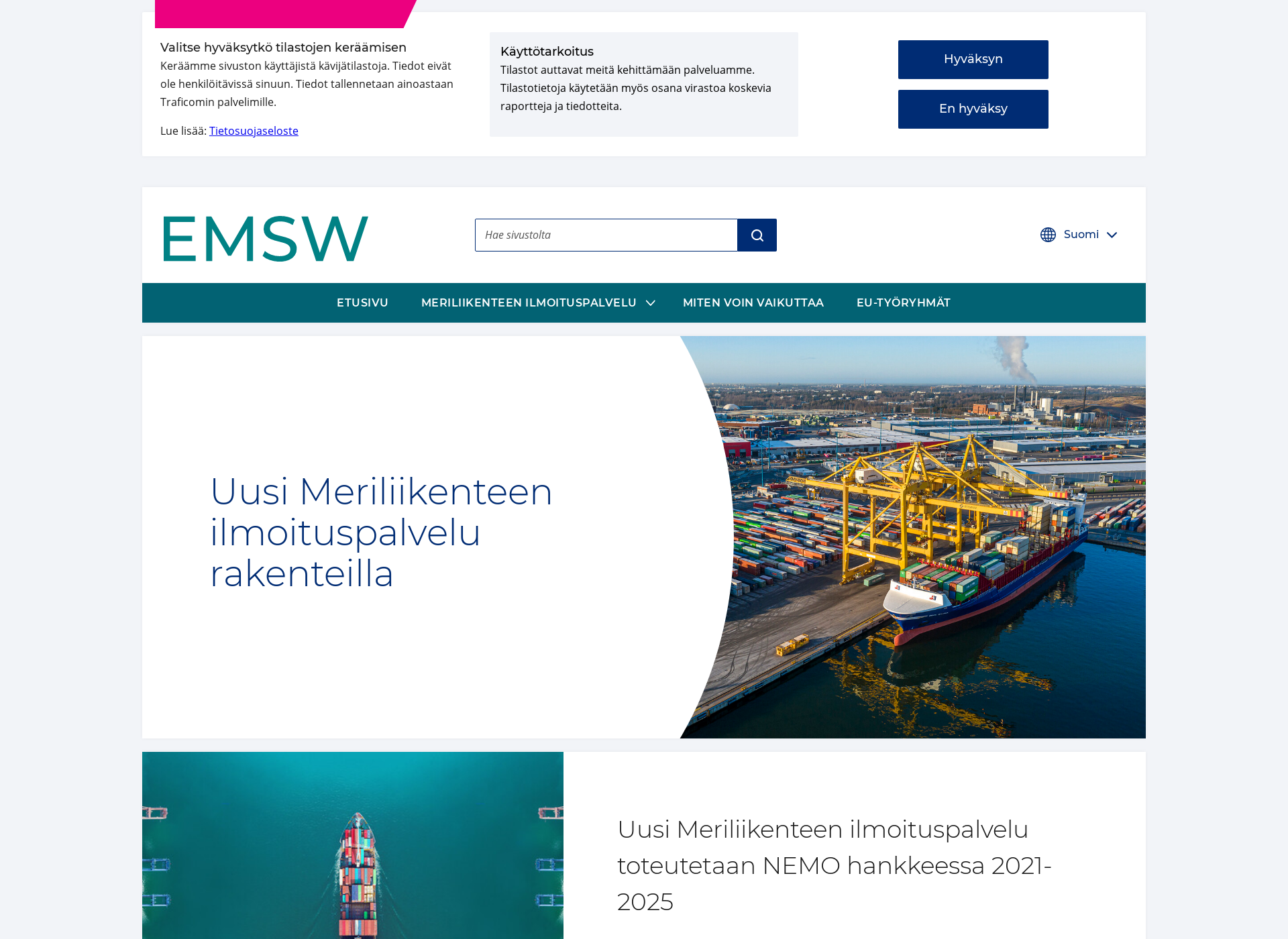 Screenshot for emsw.fi