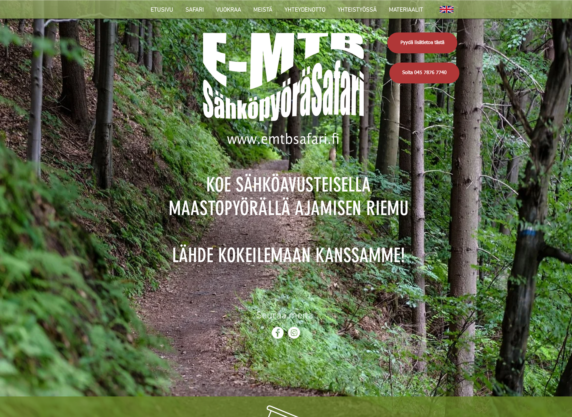 Screenshot for emtbsafari.fi