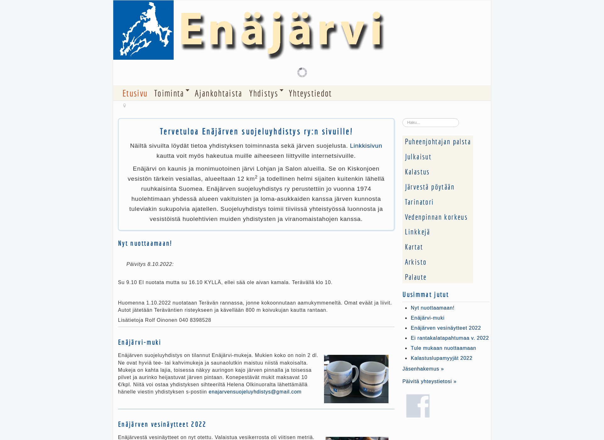 Screenshot for enajarvi.fi
