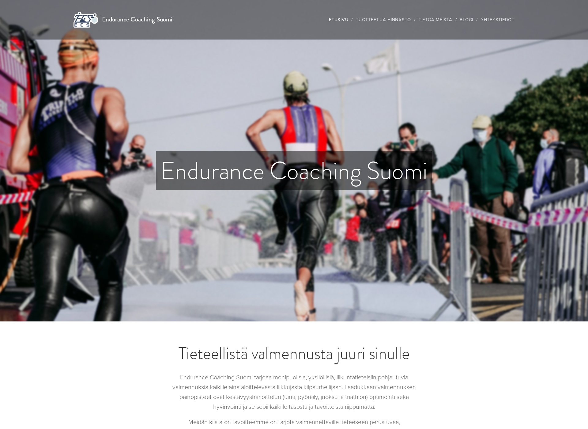 Screenshot for endurancecoachingsuomi.fi