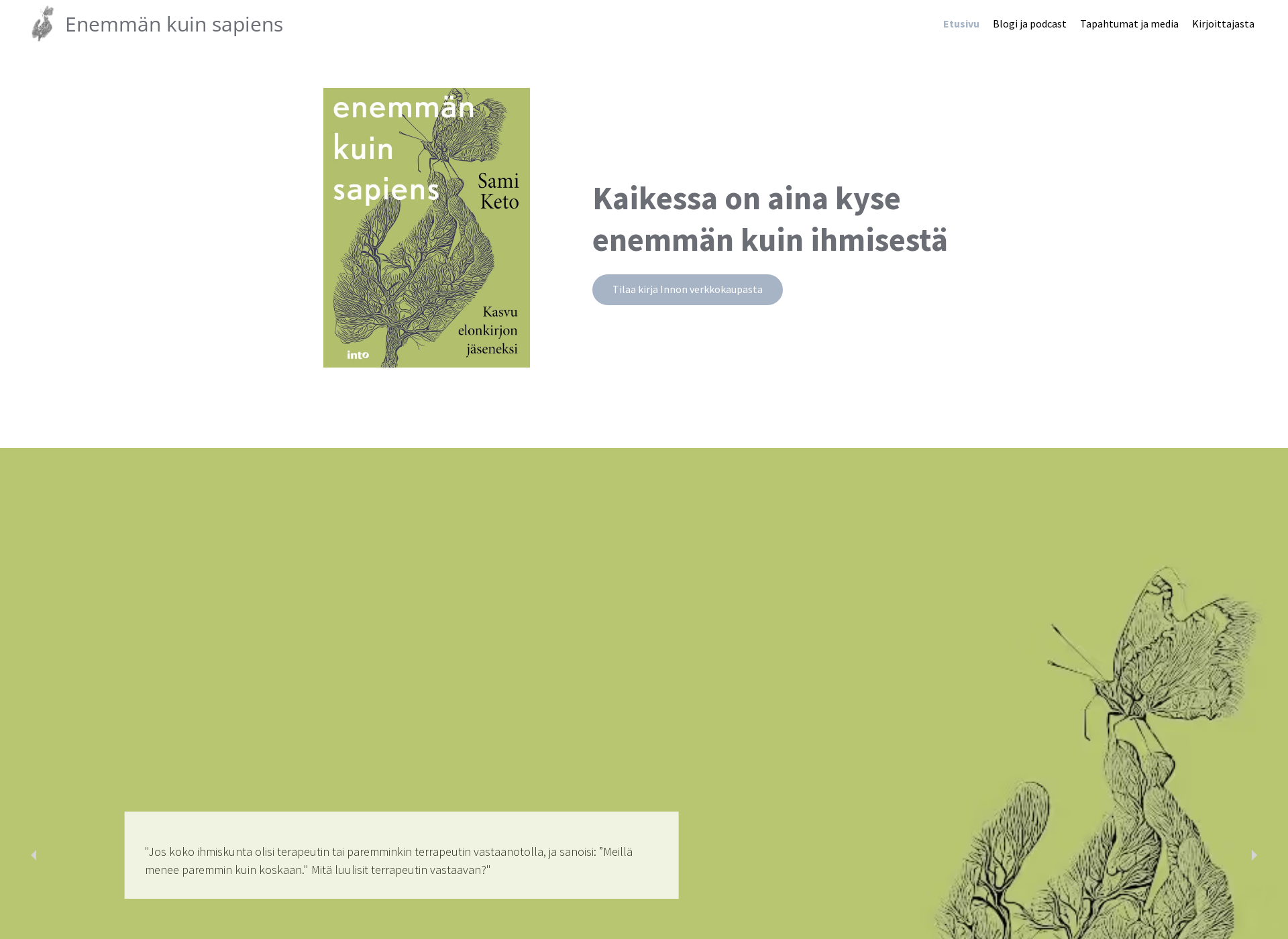 Screenshot for enemmankuinsapiens.fi