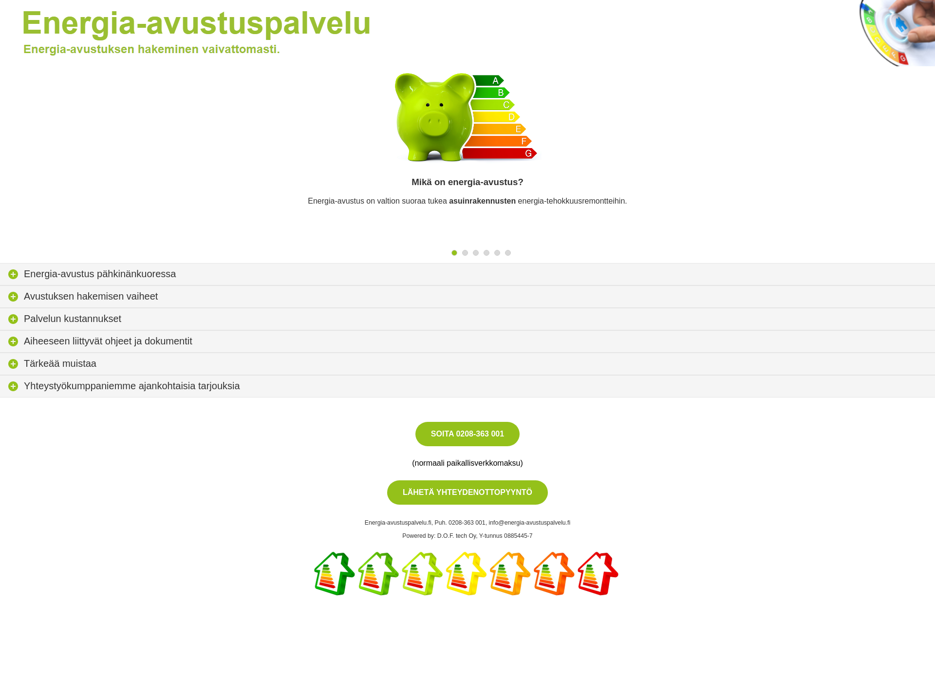 Screenshot for energia-avustuspalvelu.fi