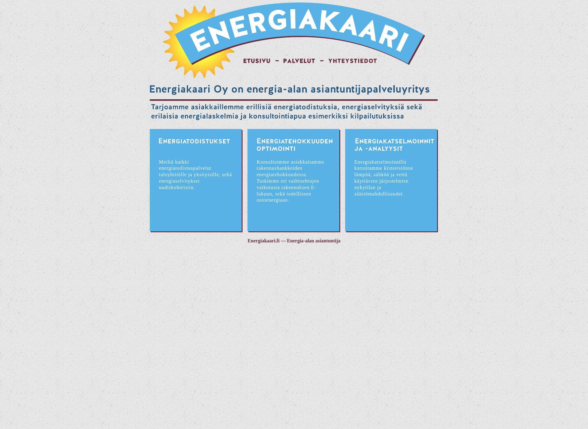 Screenshot for energiakaari.fi