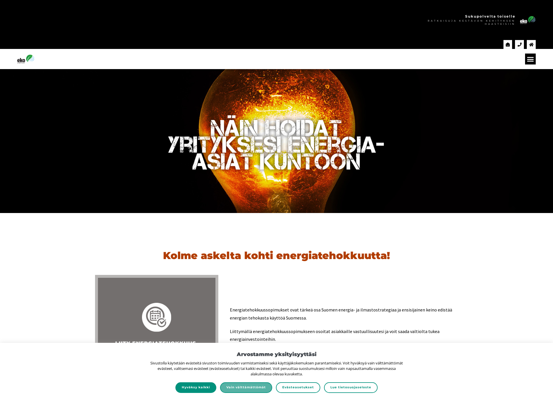 Screenshot for energiakampanja.fi