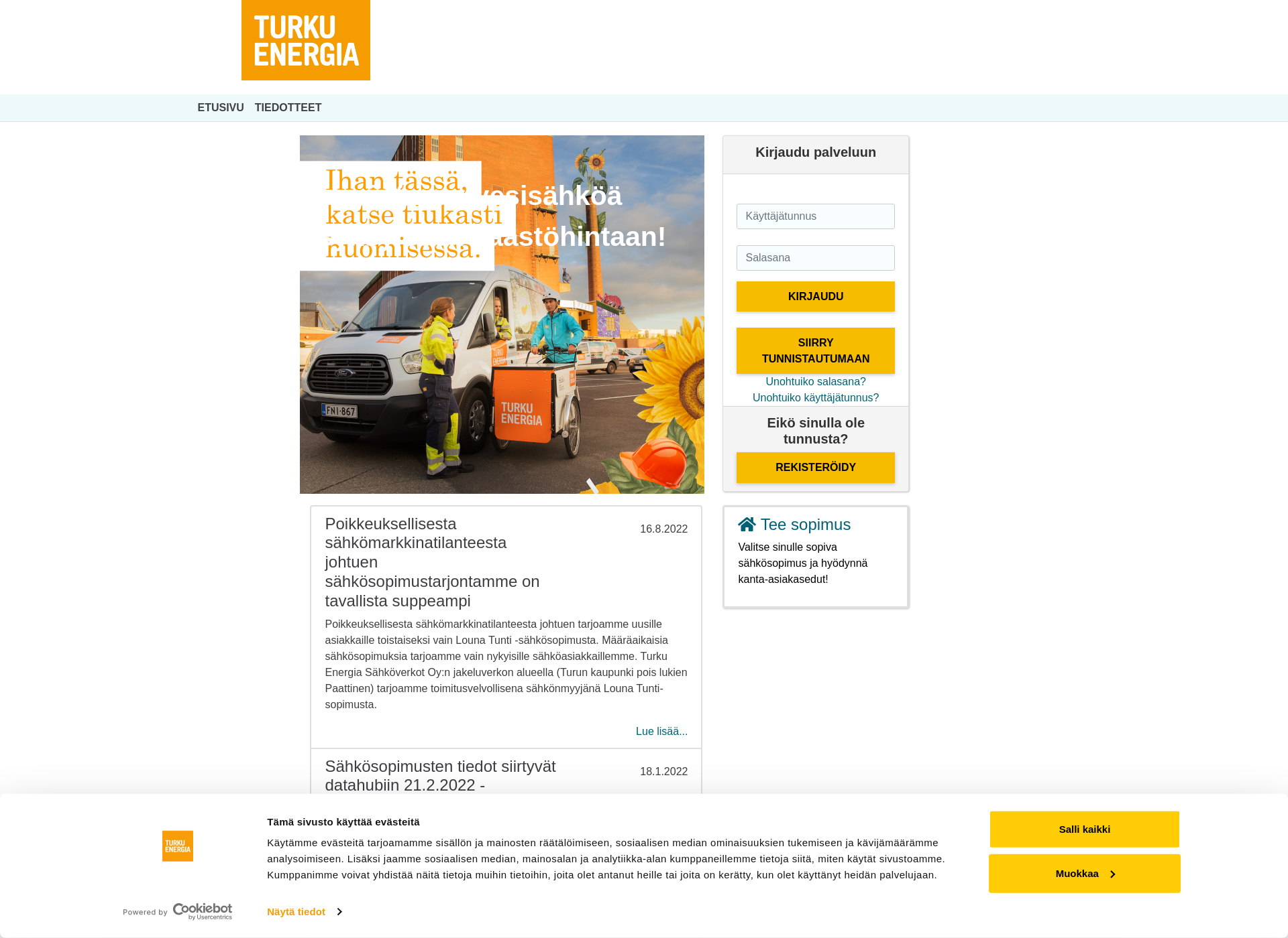 Screenshot for energiaonline.fi