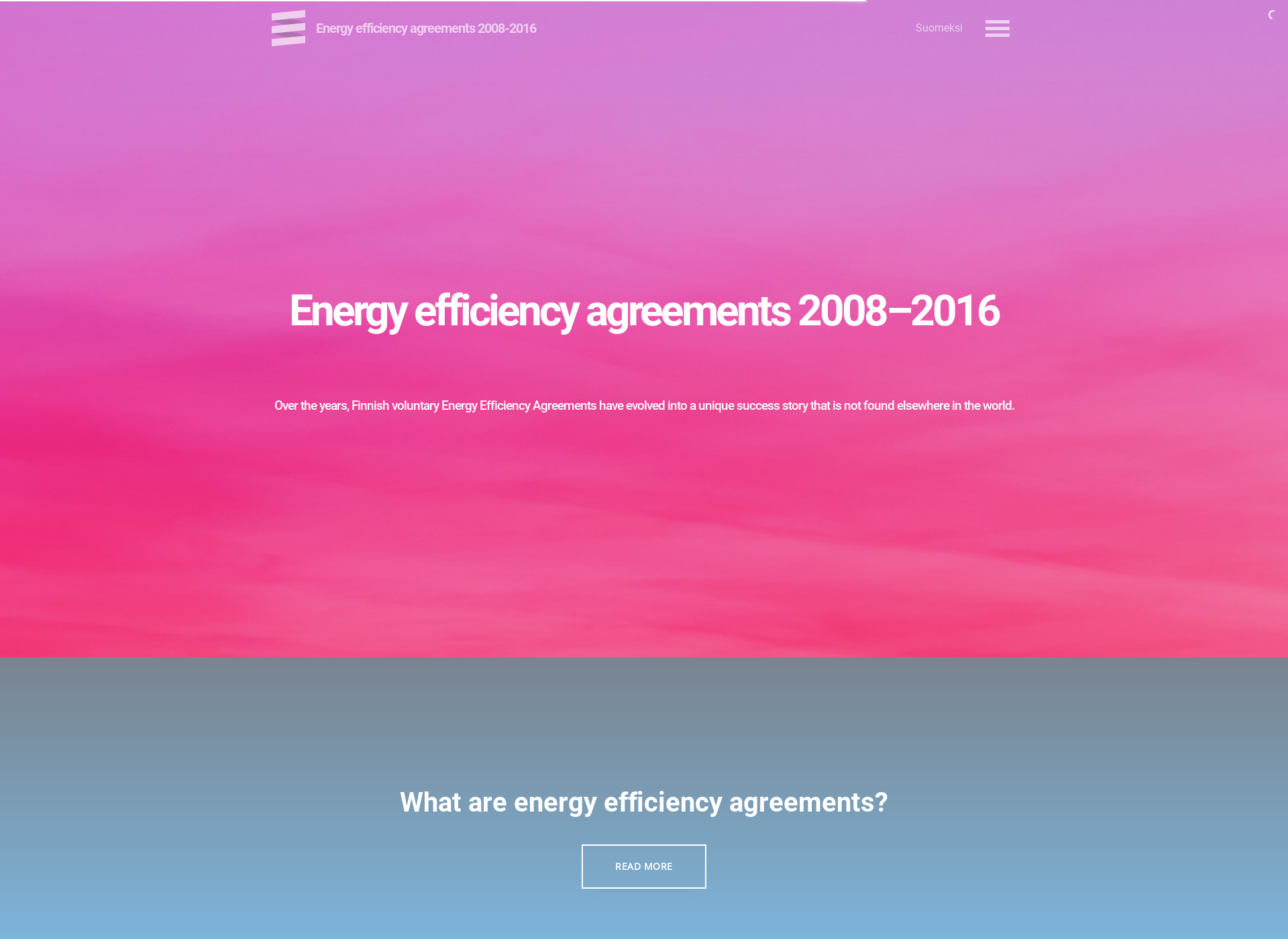 Screenshot for energyefficiencyagreements2008-2016.fi