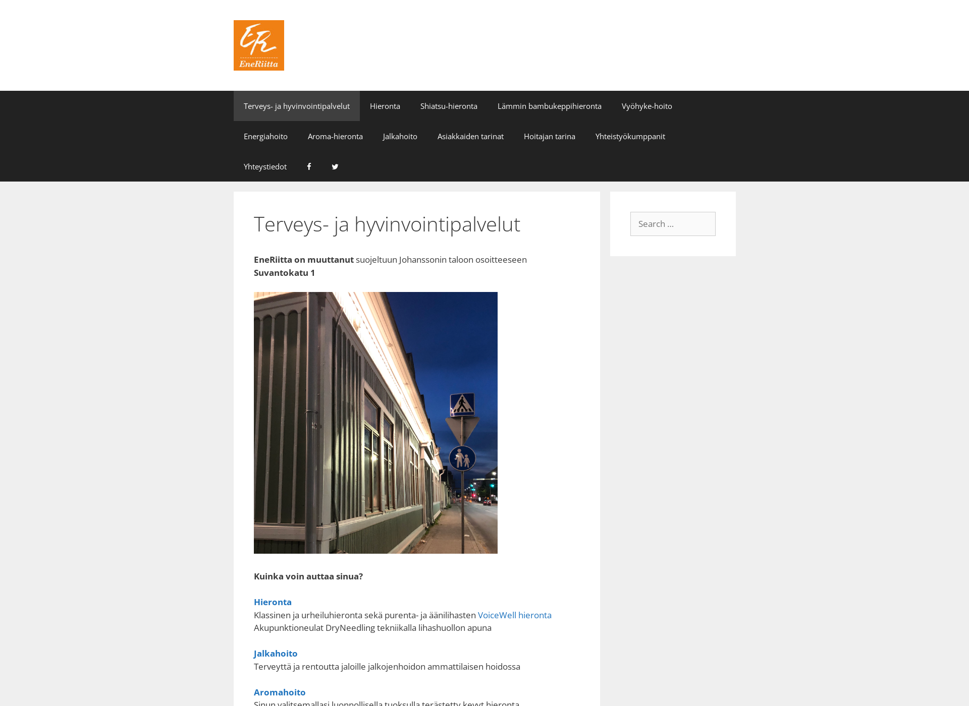 Screenshot for eneriitta.fi