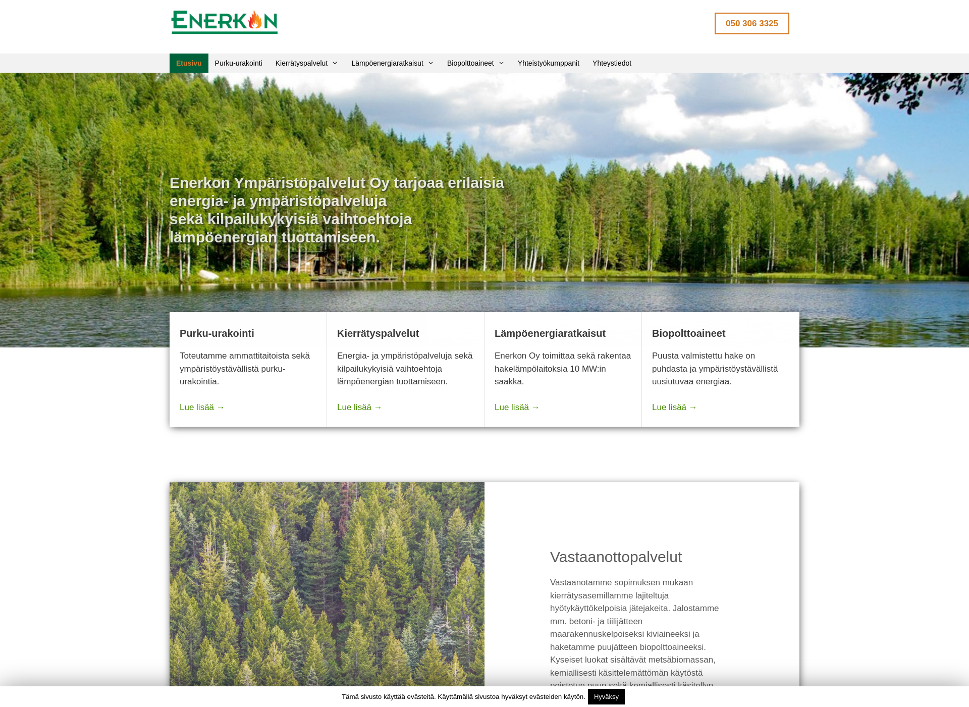 Screenshot for enerkon.fi