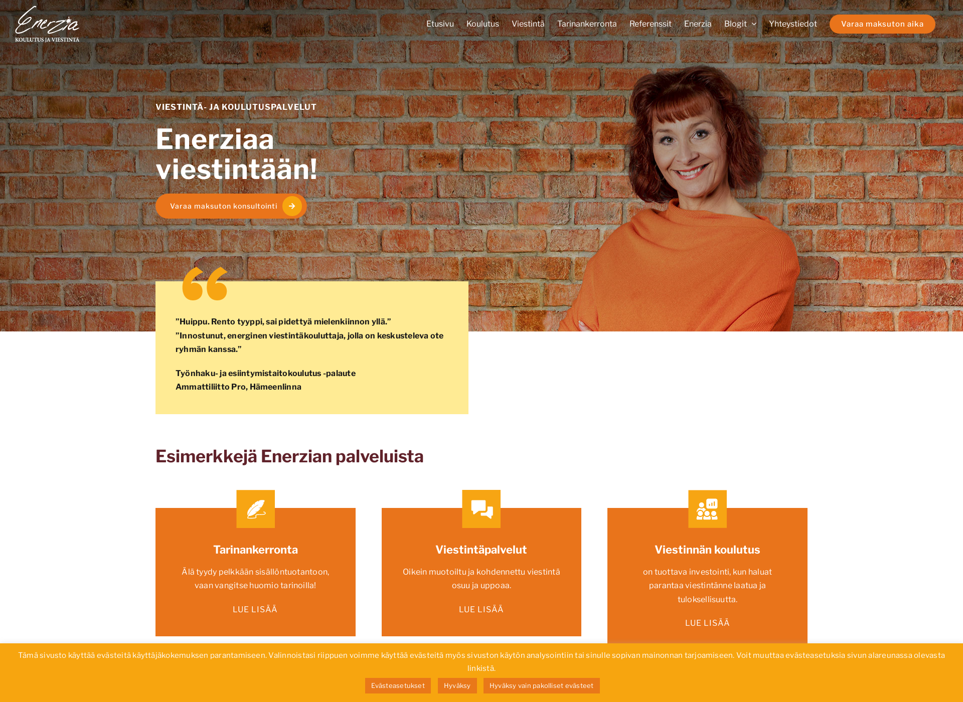 Screenshot for enerzia.fi