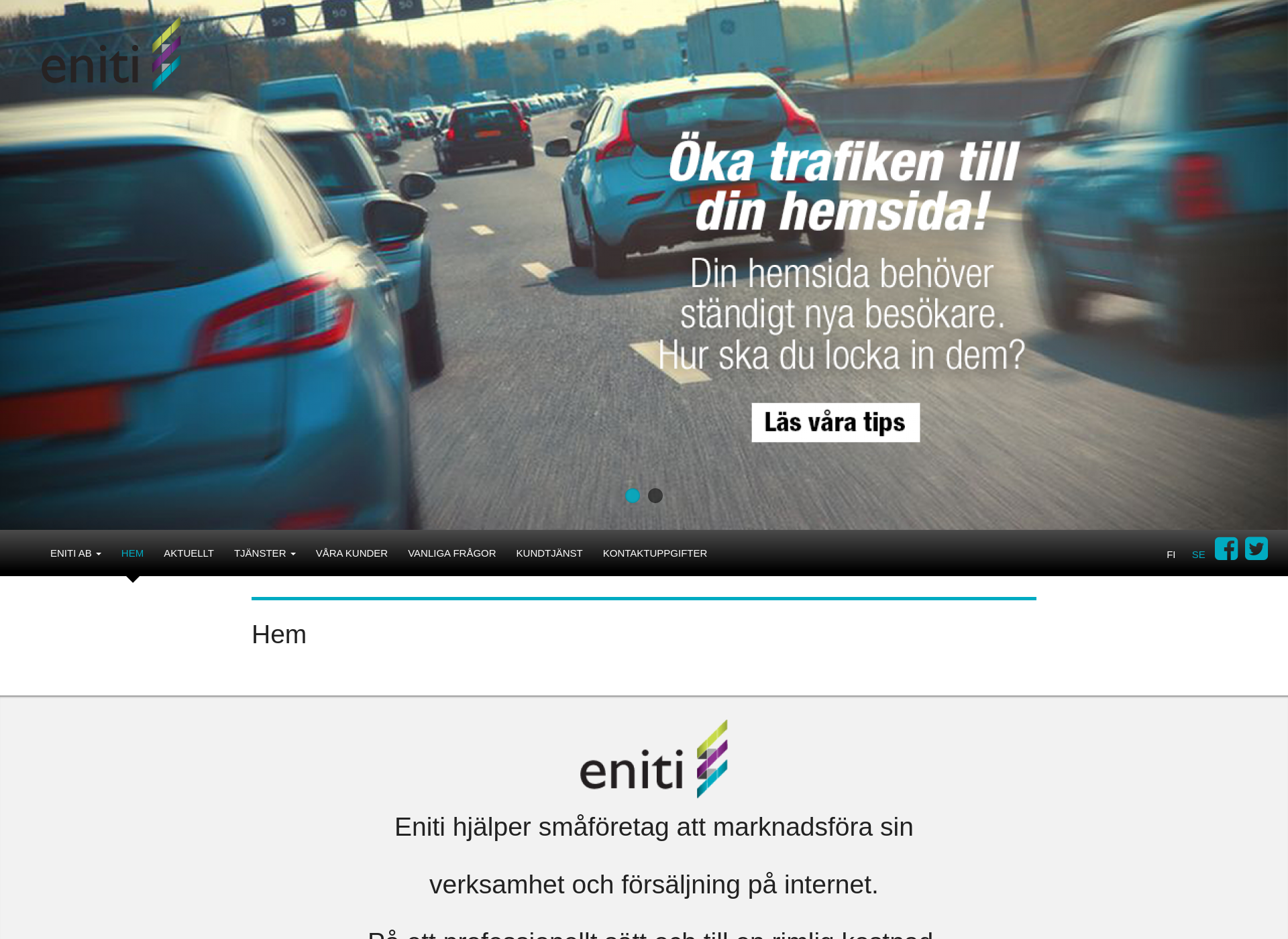 Screenshot for eniti.fi