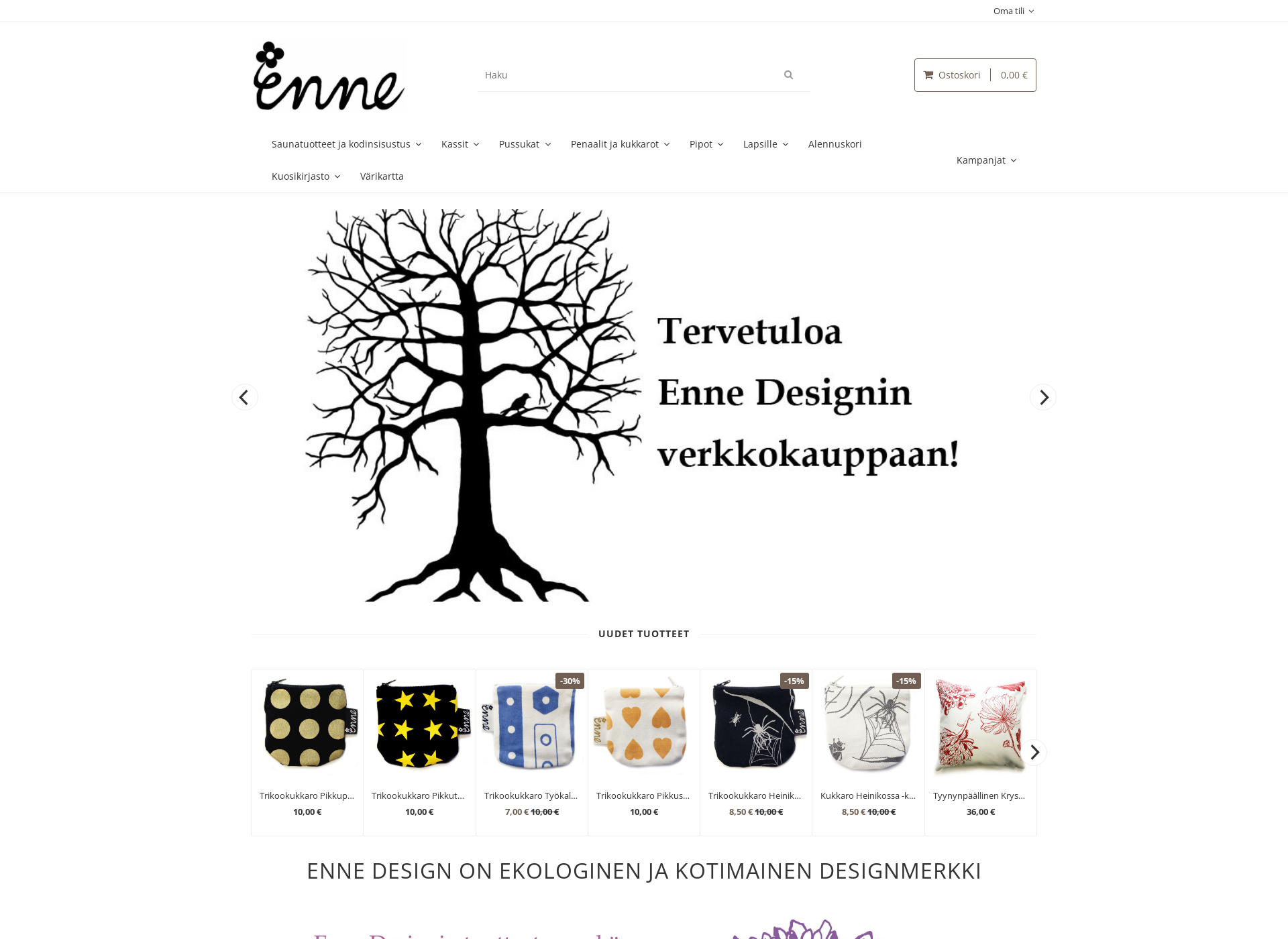 Screenshot for ennedesign.fi