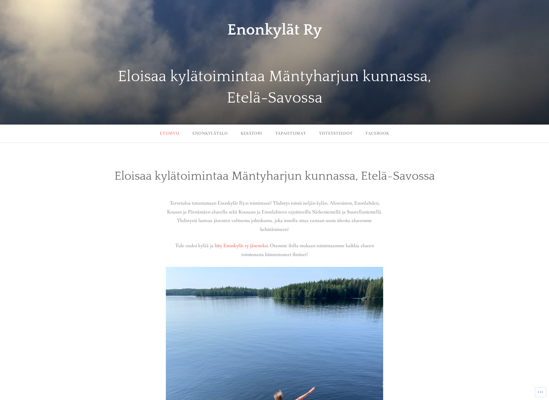 Skärmdump för enonkylat.fi