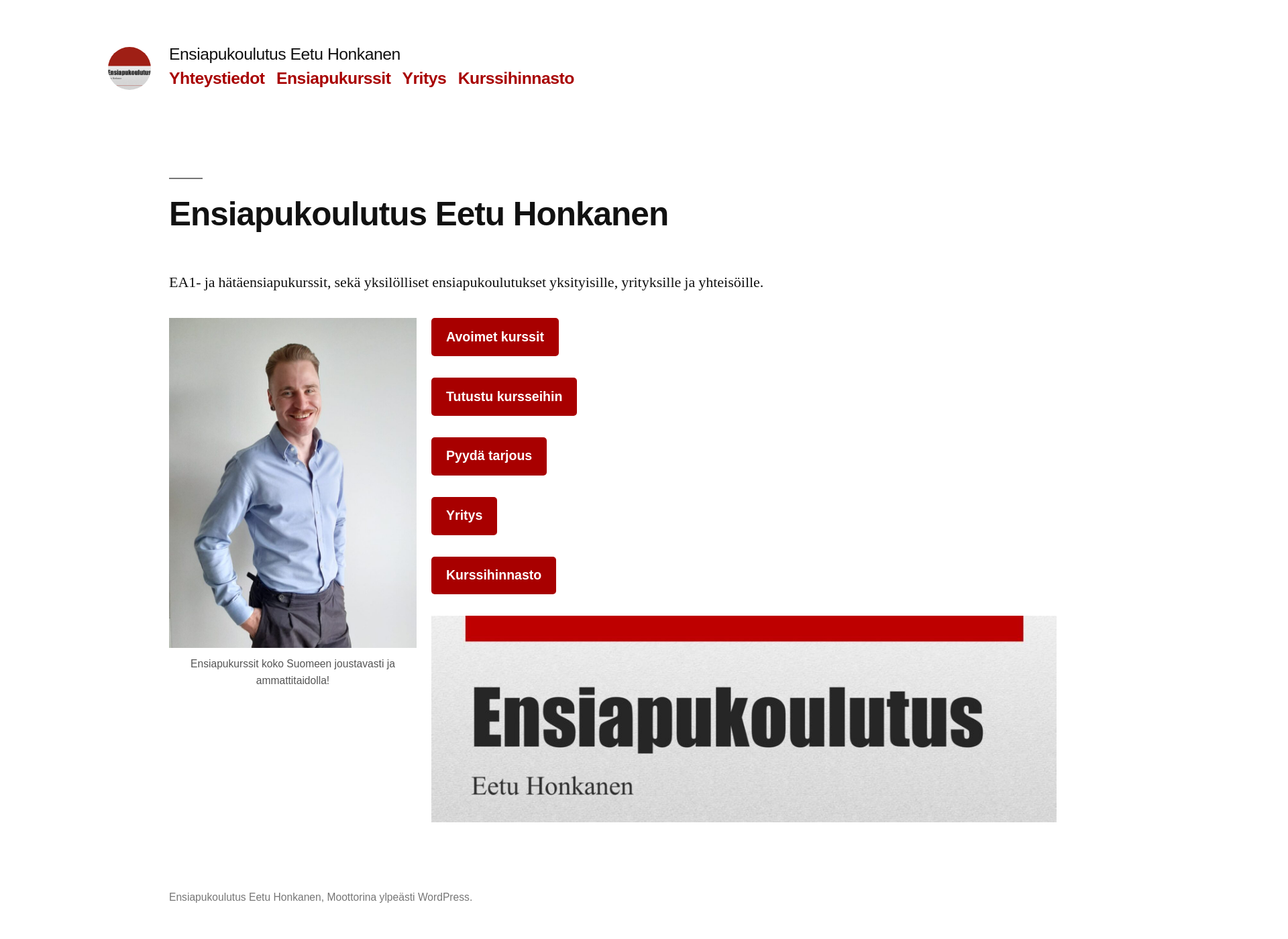 Screenshot for ensiapueetu.fi