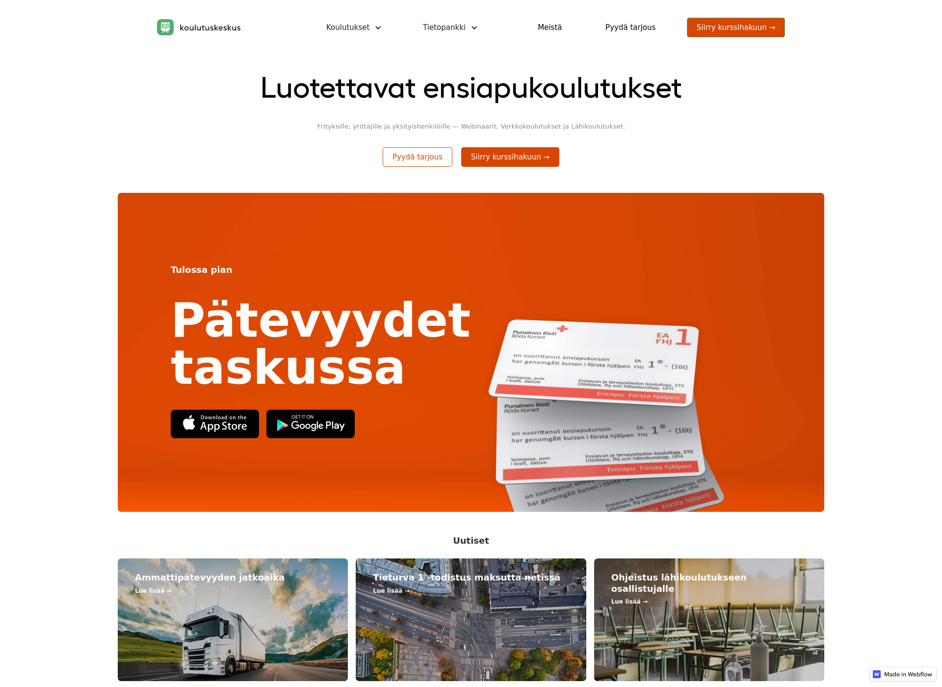 Screenshot for ensiaputalo.fi