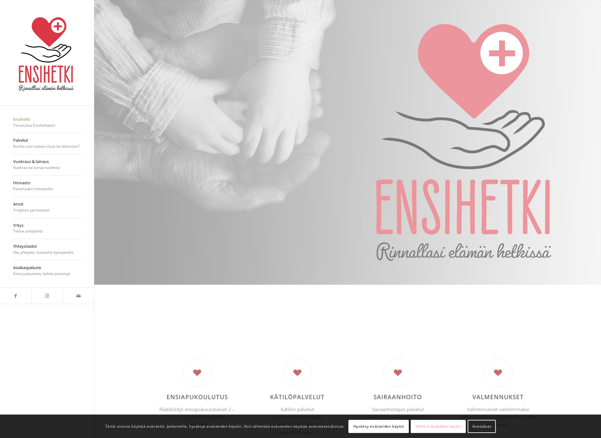 Screenshot for ensihetki.fi