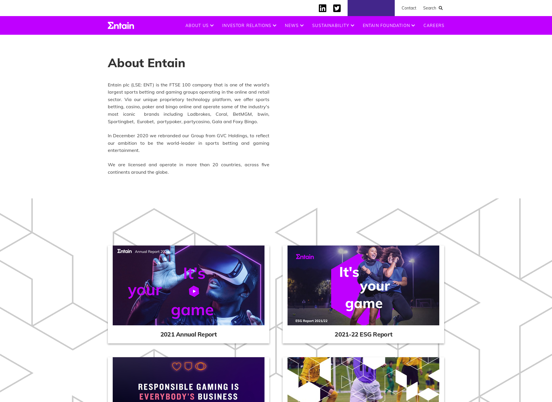 Screenshot for entain.fi