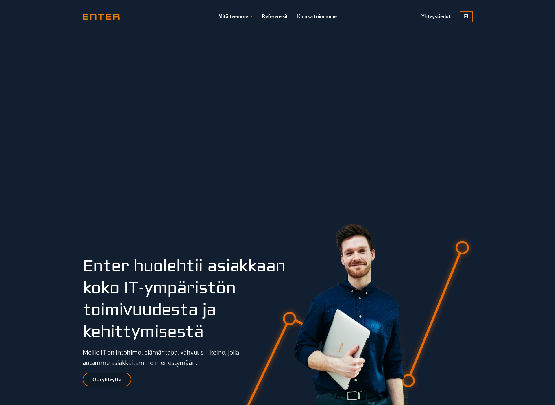 Skärmdump för enter.fi