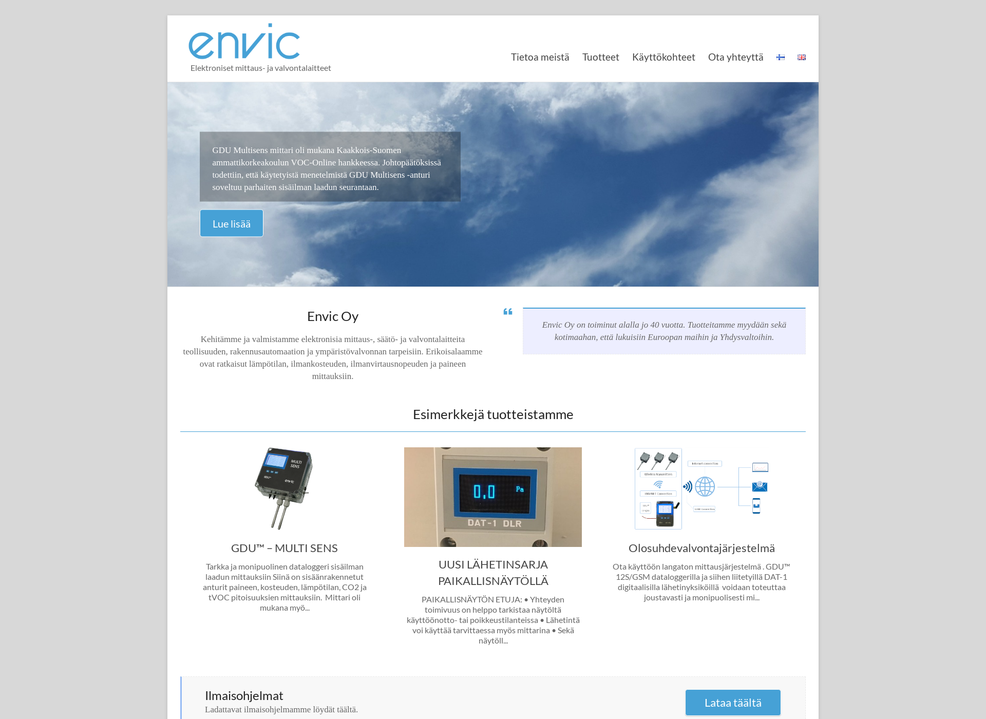 Screenshot for envic.fi