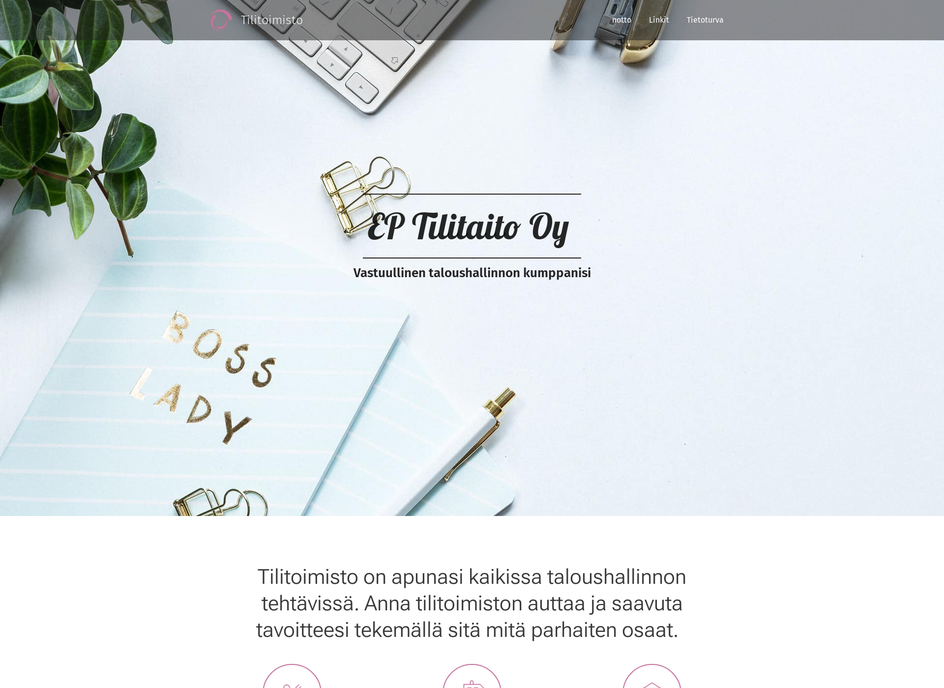 Skärmdump för ep-tilitaito.fi